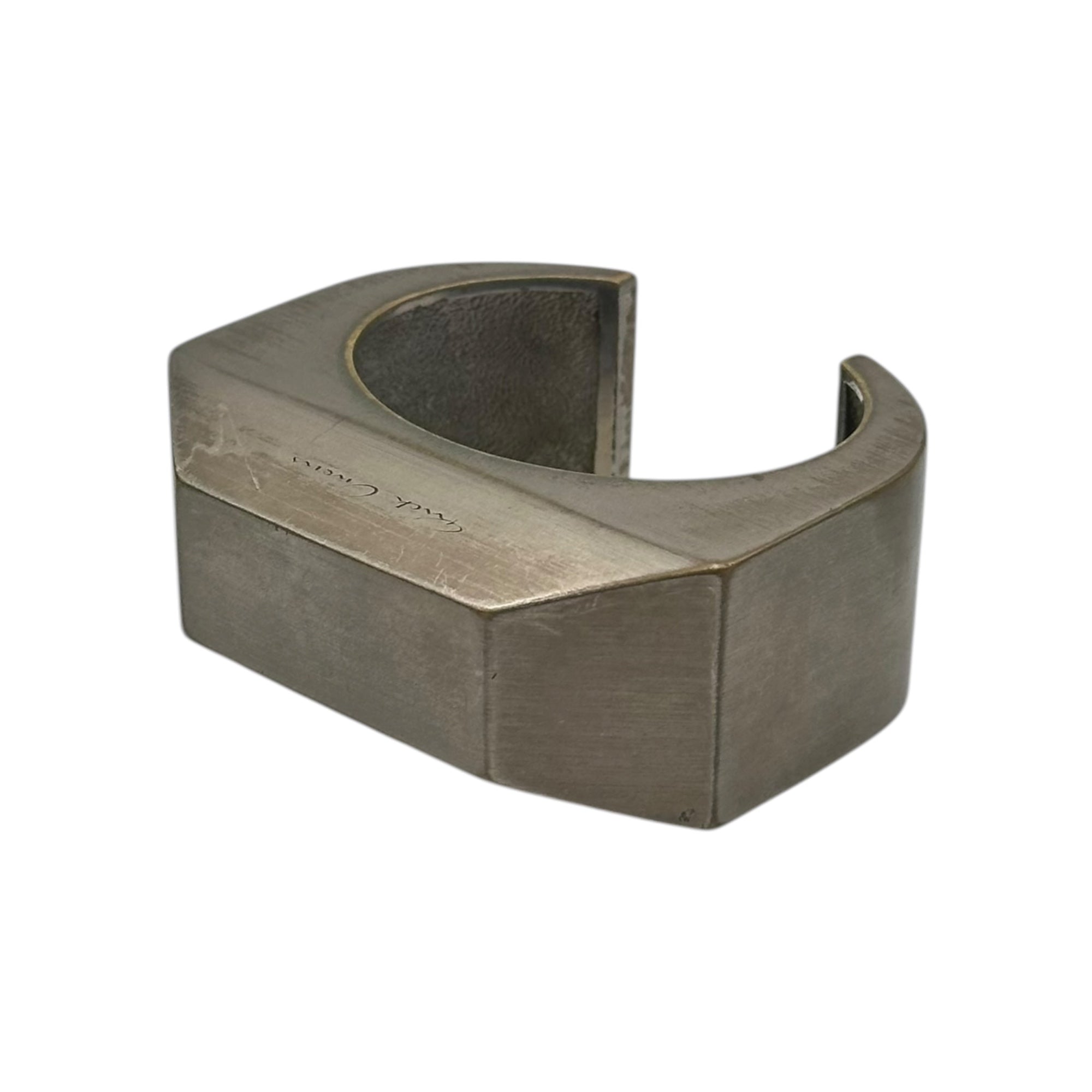 【実店舗限定】Rick Owens(リックオウエンス) PEERFORMA BRACELET ピアフォーマ ブレスレット RJ0000001 MET シルバー 真鍮