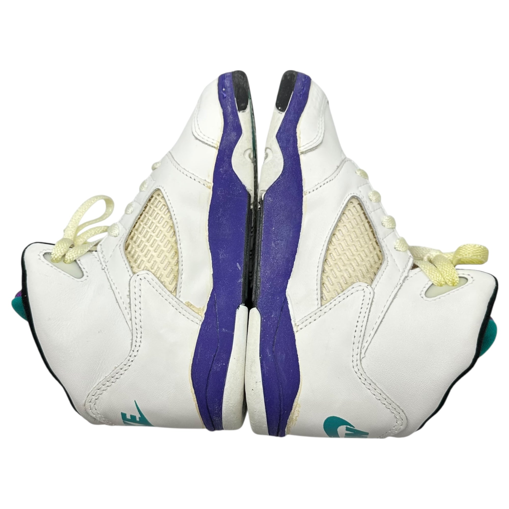 NIKE(ナイキ) 1990 AIR JORDAN 5 HIGH (KIDS) オリジナル エアジョーダン 5 キッズ 900406 PA 8462 22cm ホワイト×パープル 90's 90年代 ヴィンテージ ハイカット スニーカー