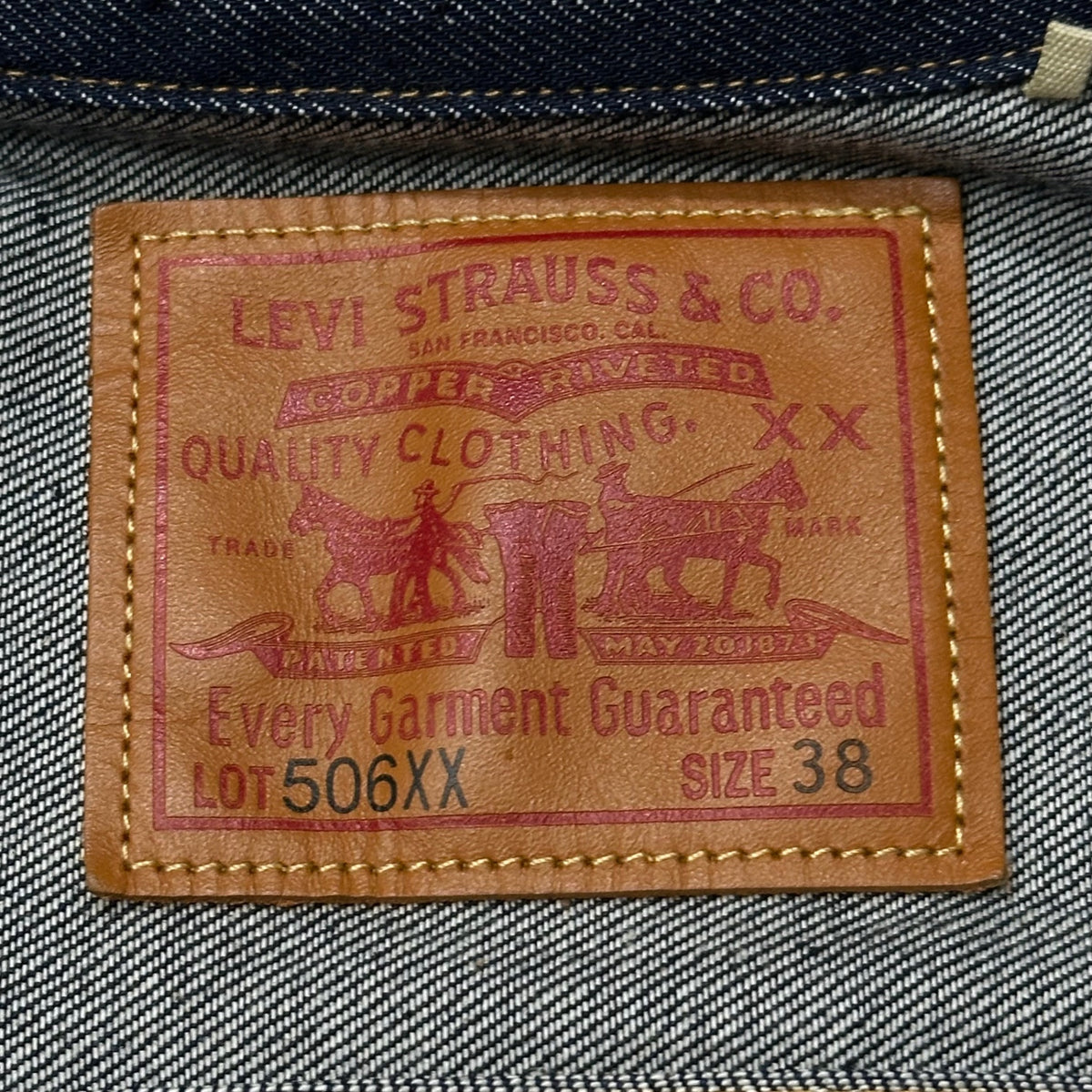 LEVI'S VINTAGE CLOTHING(リーバイスビンテージクロージング) 1936 TYPE I JACKET 1936モデル TYPE I デニム トラッカー ジャケット 70506-0028 38 インディゴ 1st オーガニックコットン