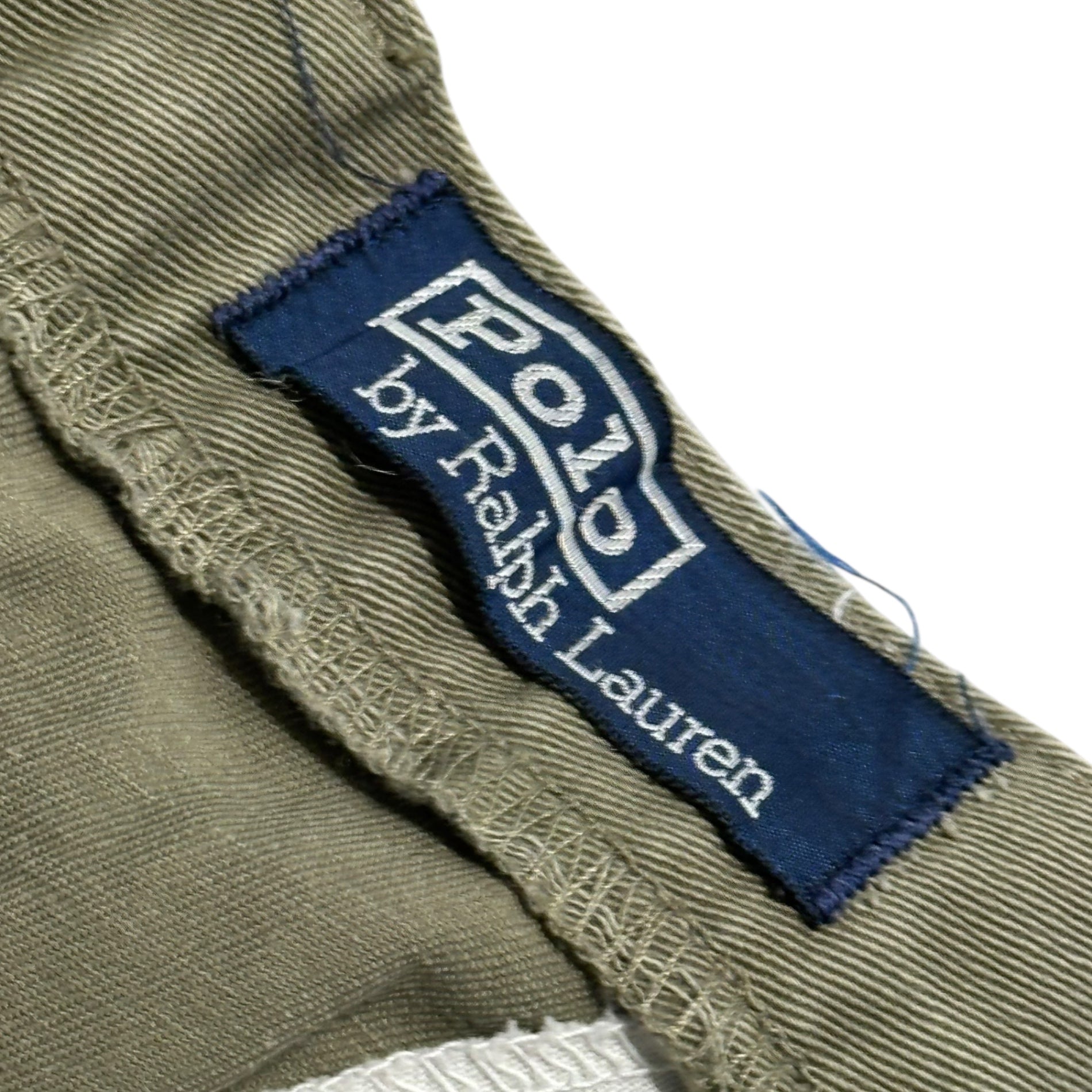 POLO RALPH LAUREN(ポロラルフローレン) 80's~90's 2-Tuck Chino Trousers 2タック チノ トラウザー 実寸W37(94cm) カーキ 80年代~90年代 ヴィンテージ パンツ