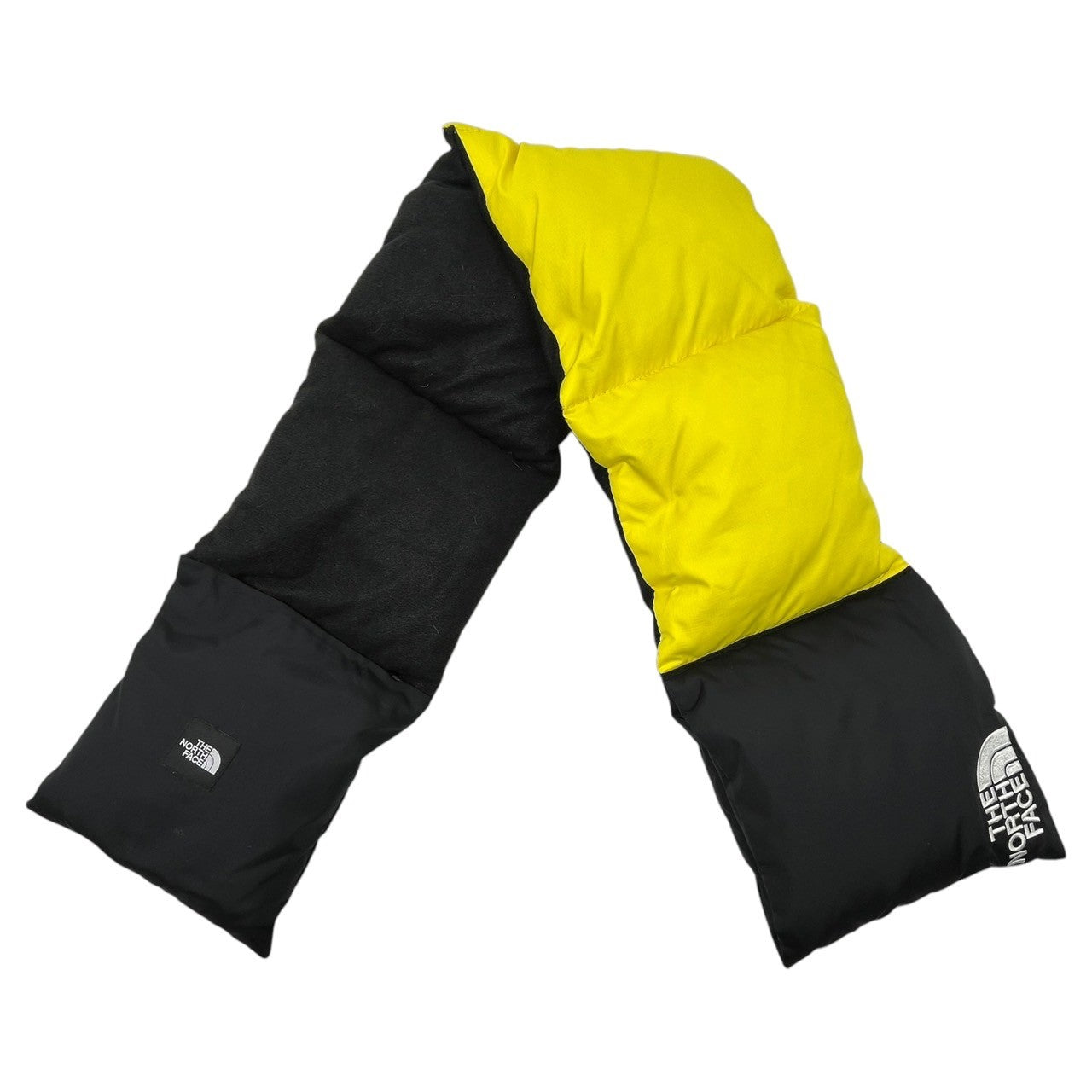 THE NORTH FACE(ノースフェイス) Nupsi muffler ヌプシ マフラー NN72312 イエロー×ブラック