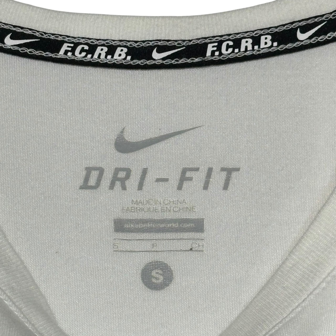 F.C.Real Bristol FCRB(エフシーレアルブリストル) LOGO S/S TEE ロゴ プリント 半袖 Tシャツ 823131-100 S ホワイト NIKE