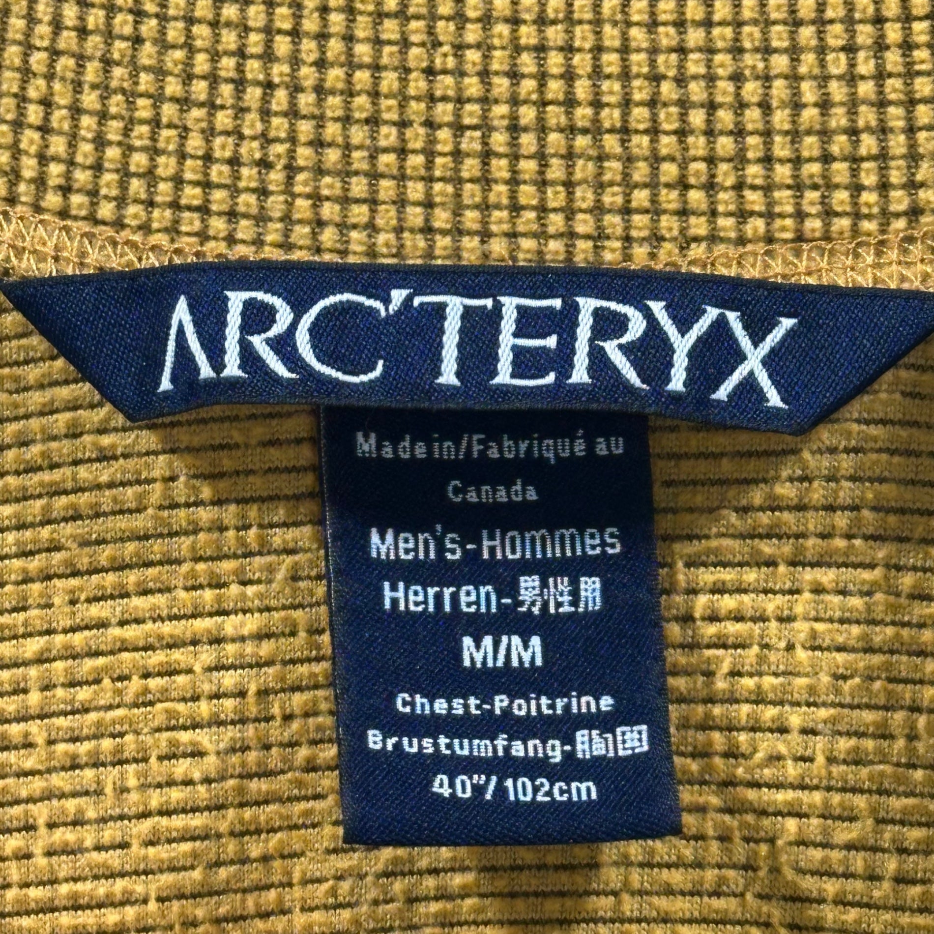 ARC'TERYX(アークテリクス) 00's DELTA LT JERSEY FLEECE デルタ LT ジャージーフリース M イエロー×ブラック 長袖 カットソー