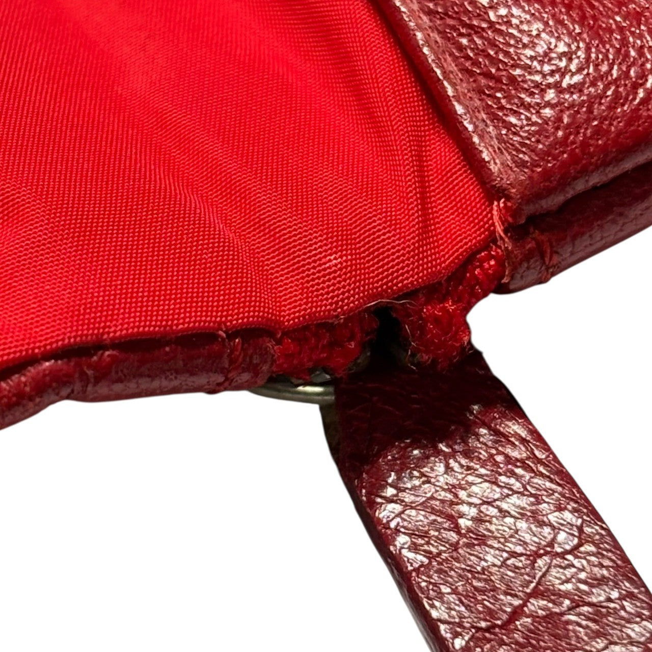 Y's(ワイズ) Double Zip lamb Leather Wallet ダブル ジップ ラム レザー ウォレット レッド 二つ折り財布