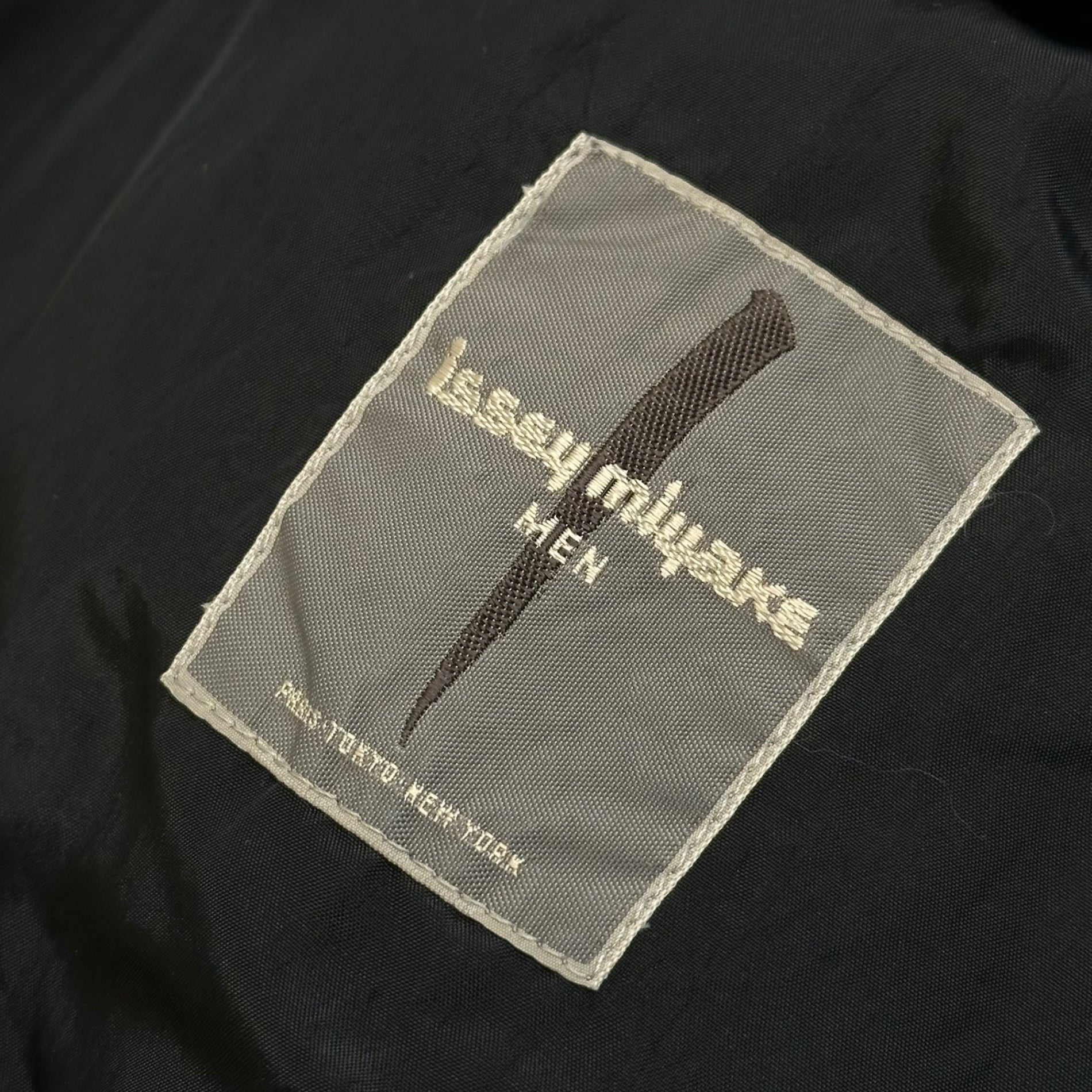 ISSEY MIYAKE MEN(イッセイミヤケメン) 87’s Archive Striped Padded Bomber Jacket アーカイブ ストライプ パテッド ボンバー ジャケット LG23037 L ブラック 80年代 80's ヴィンテージ 筆タグ