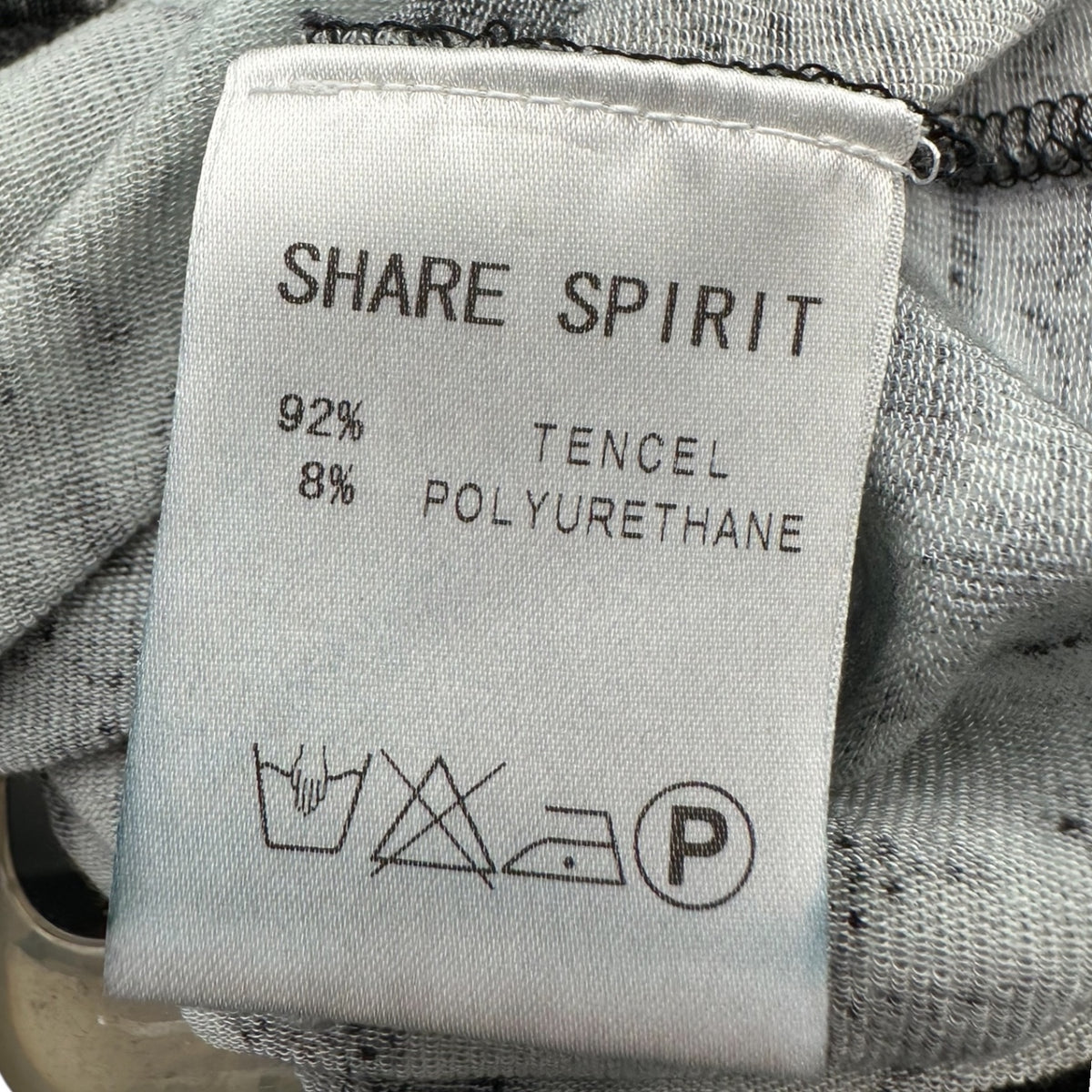 SHARE SPIRIT(シェアースピリット) All-Over-Pattern Tencel Sleeveless Cut-and-Sewn 総柄 テンセル ノースリーブ カットソー 38 ブラック×グレー 男性着用可能