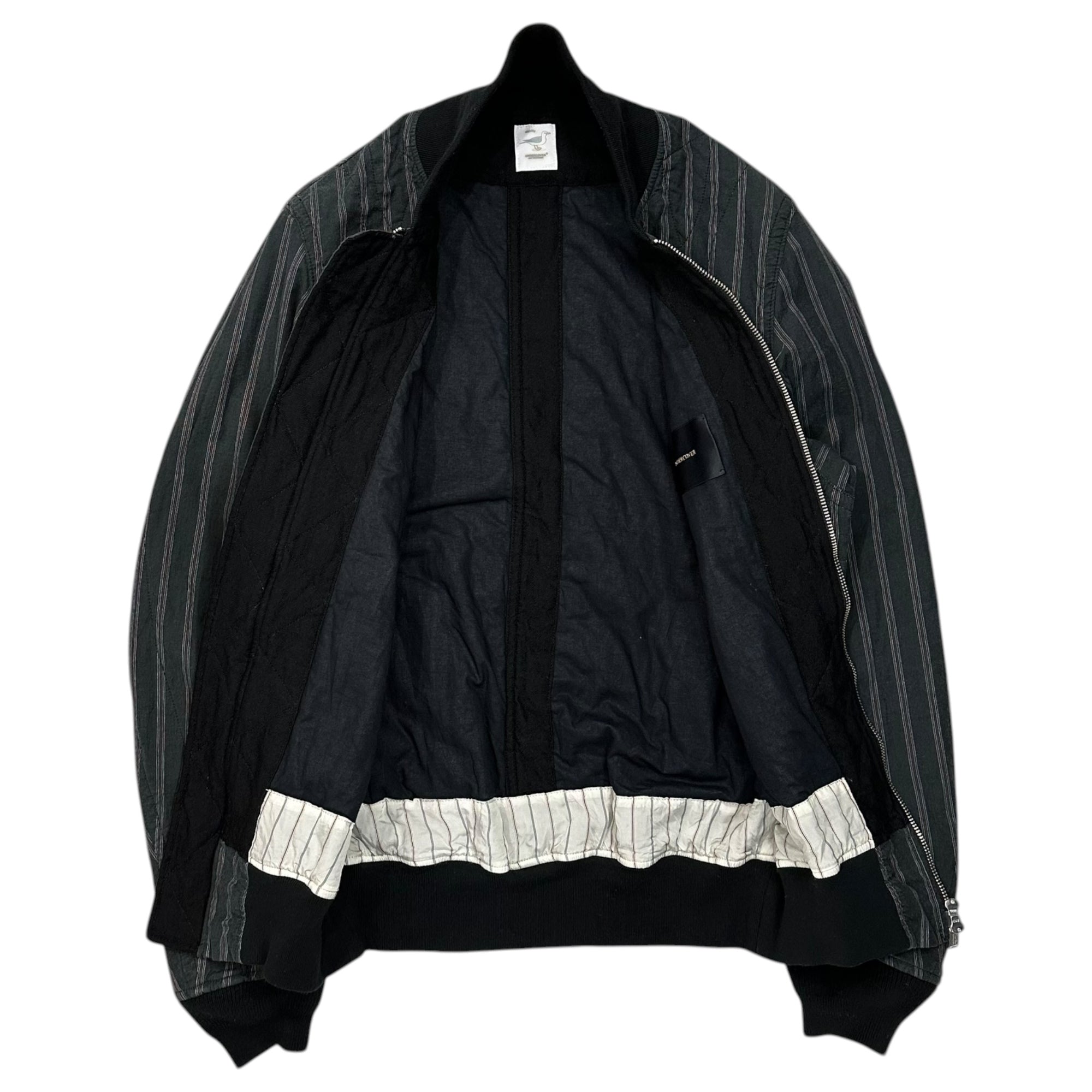 UNDERCOVER(アンダーカバー) 17SS R/CM Reverse felting MA-1 Jacket レーヨン コットン ミックス 裏縮絨 ボンバー ジャケット UCS4201-1 1(XS~S程度) ブラック(フェード感有) インサイドアウト着用可能