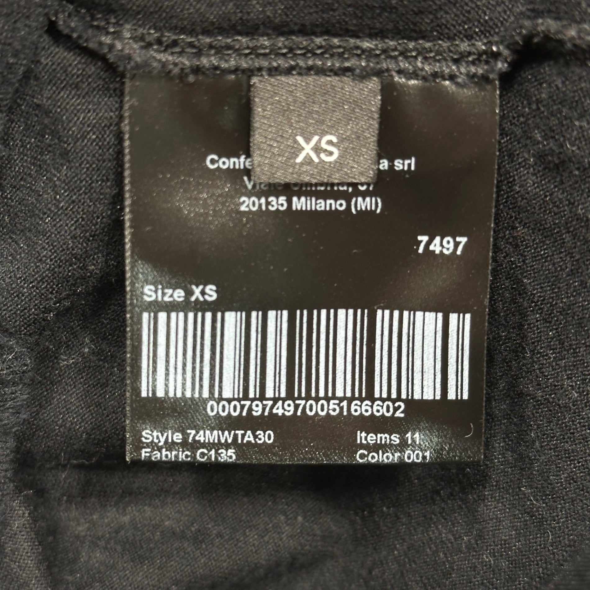 CALVIN KLEIN 205W39NYC(カルバンクライン) Turtleneck Cotton Knit Top タートルネック コットン カットソー 2053421 XS ブラック