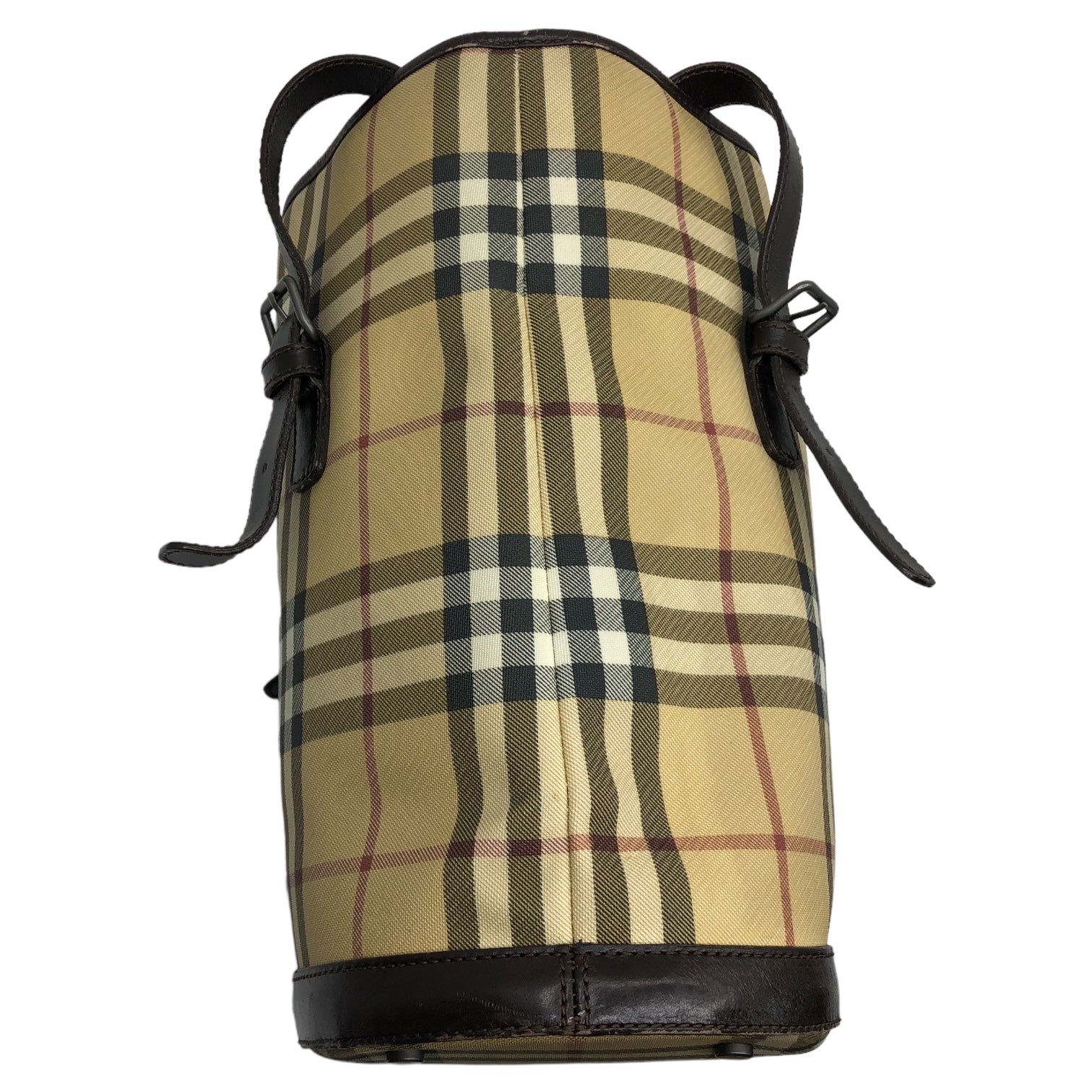 BURBERRY LONDON(バーバリーロンドン) タータンチェック バケツ型 トート バッグ ベージュ イタリア製