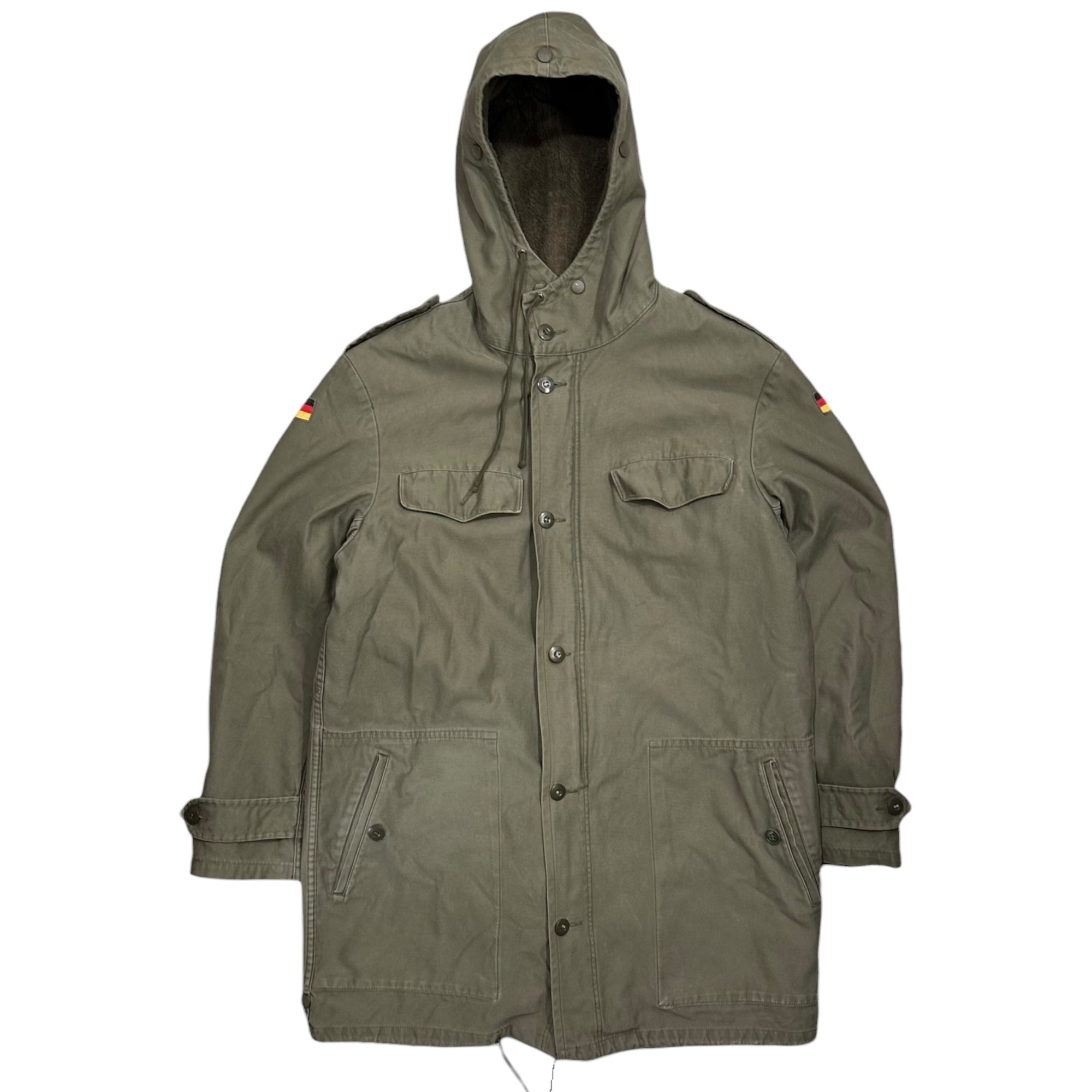 German Army(ドイツ軍) Military Mods Coat ミリタリー モッズ コート 180-190(XL程度) カーキ