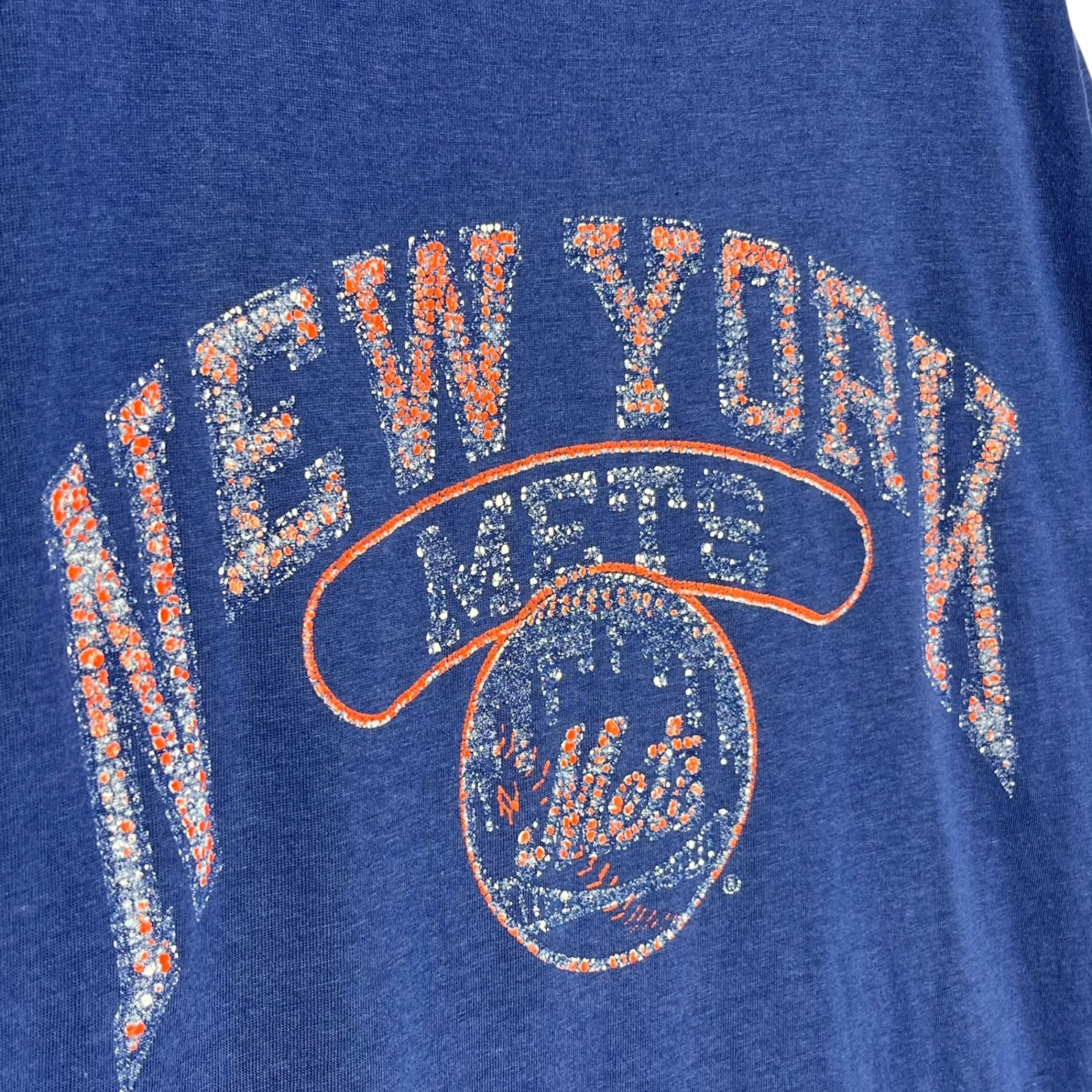 Champion(チャンピオン) 80's Trico Tag New York Mets Print T-shirt 80年代 トリコタグ ニューヨークメッツ プリント Tシャツ XL ブルー 80年代 トリコタグ後期 ヴィンテージ 野球 スポーツ