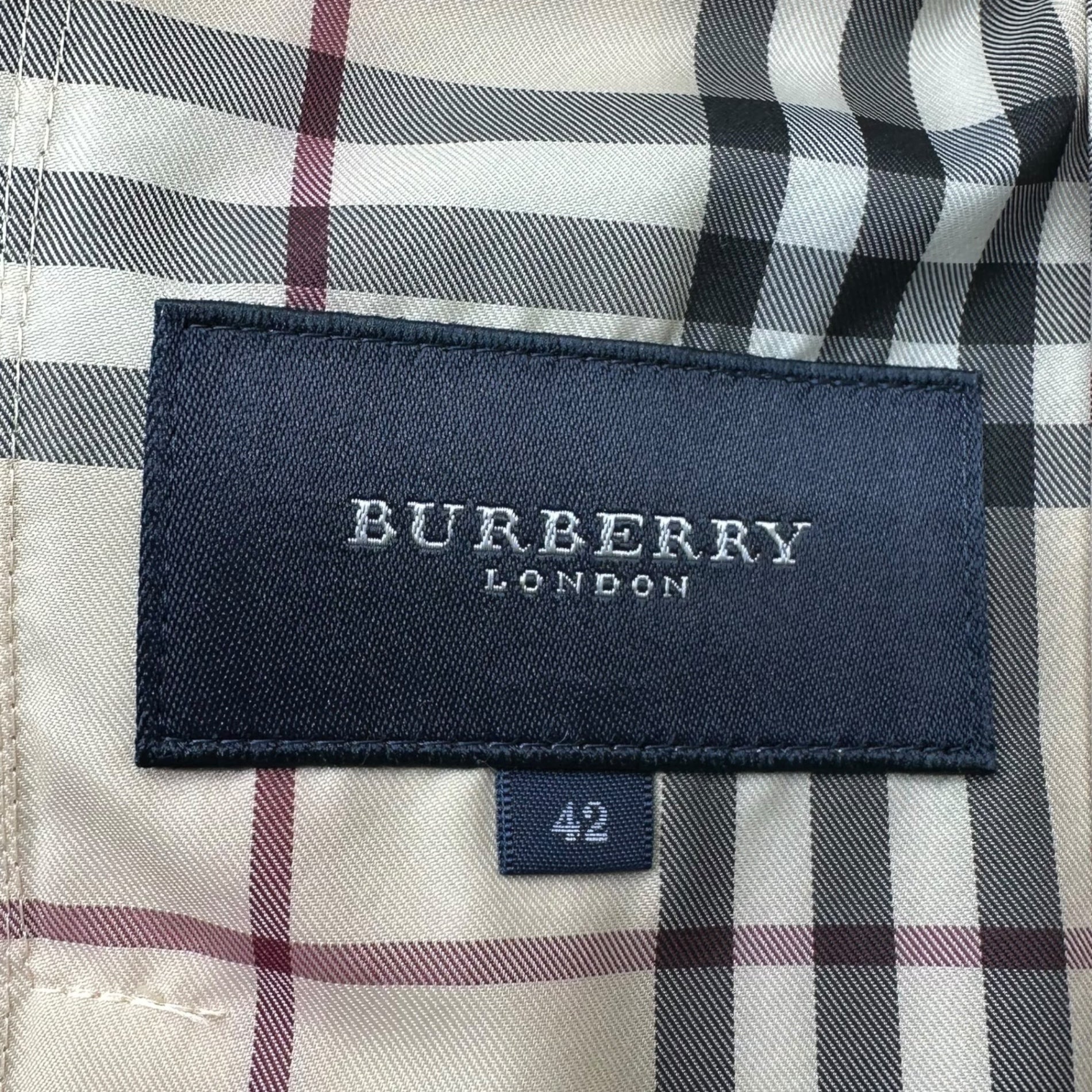 BURBERRY LONDON(バーバリーロンドン) Nova Check Nylon Zip Up Jacket ノヴァチェック ナイロン ジップアップ ジャケット FCA17-027 42(XL程度) ベージュ メンズ着用可