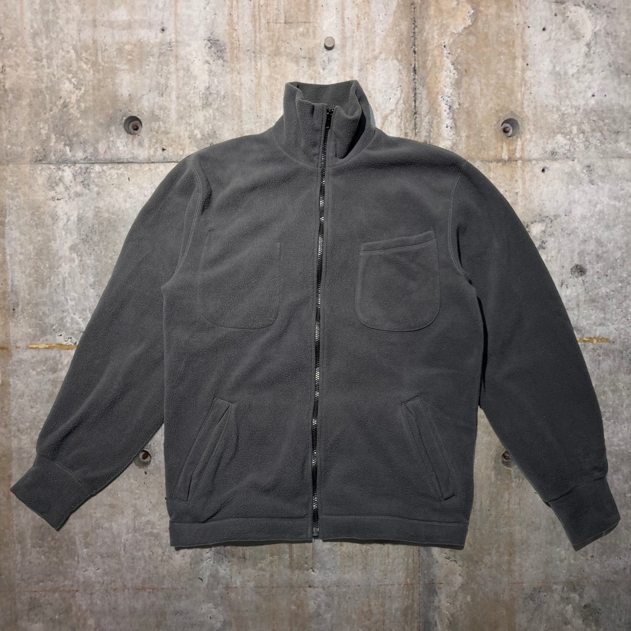 COMME des GARCONS HOMME PLUS(コムデギャルソンオムプリュス) 05SSバックロゴプリントフリースジャケット PO-T058 L グレー AD2004