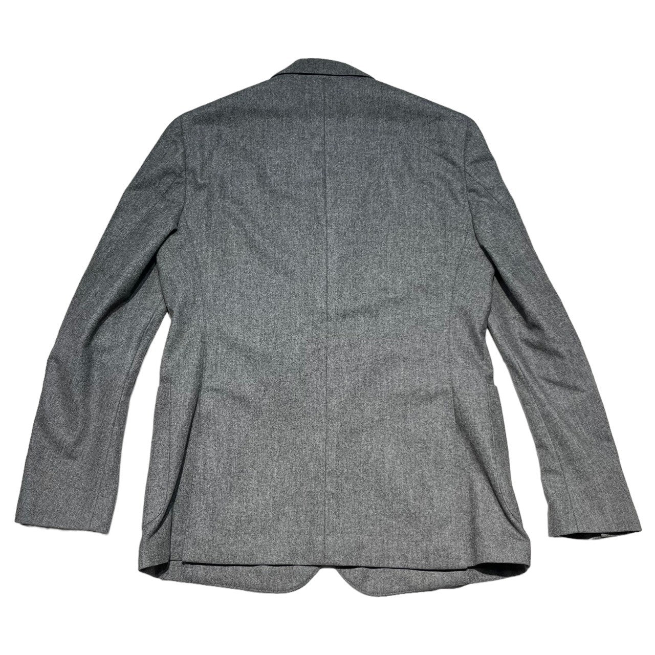 LARDINI(ラルディーニ) DOUBLE BREAST WOOL TAILORED JACKET ダブル ブレスト ウール テーラード ジャケット 48(L程度) グレー ドレス スーツ ブートニエール付き