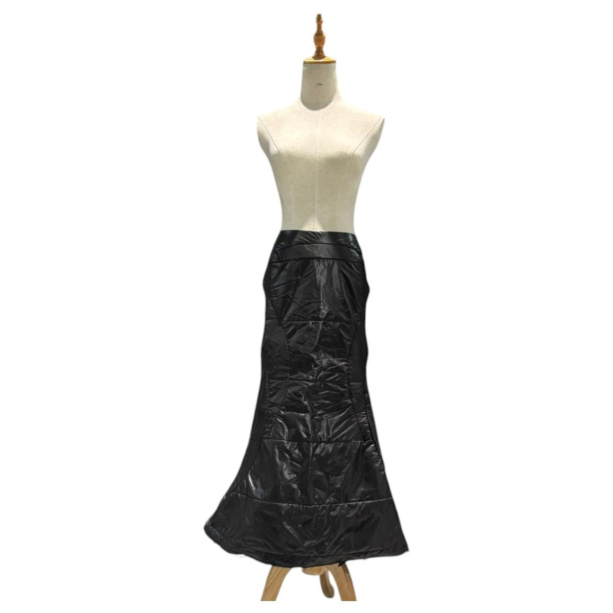 JUNYA WATANABE COMME des GARCONS(ジュンヤワタナベコムデギャルソン) 2004AW Padded Polyester Skirt 中綿 ポリ スカート JN-S080 S ブラック AD2004 00s アーカイブ