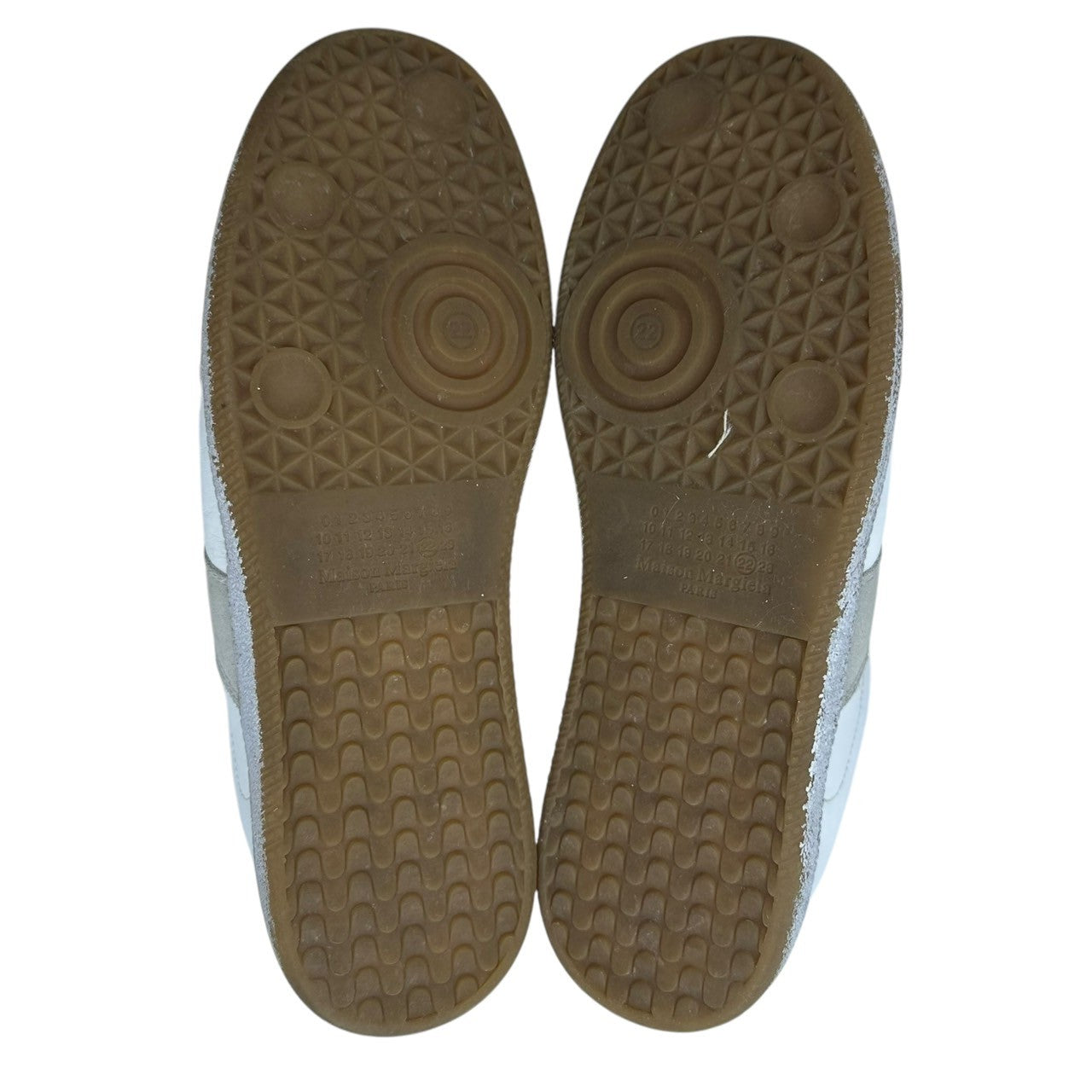 MAISON MARGIELA(メゾンマルジェラ) 22AW Sole Vintage Replica German Trainer ソール ペンキ 加工 ジャーマン トレーナー S37WS0562 41(26cm程度) ホワイト×グレー ローカット スニーカー 箱付