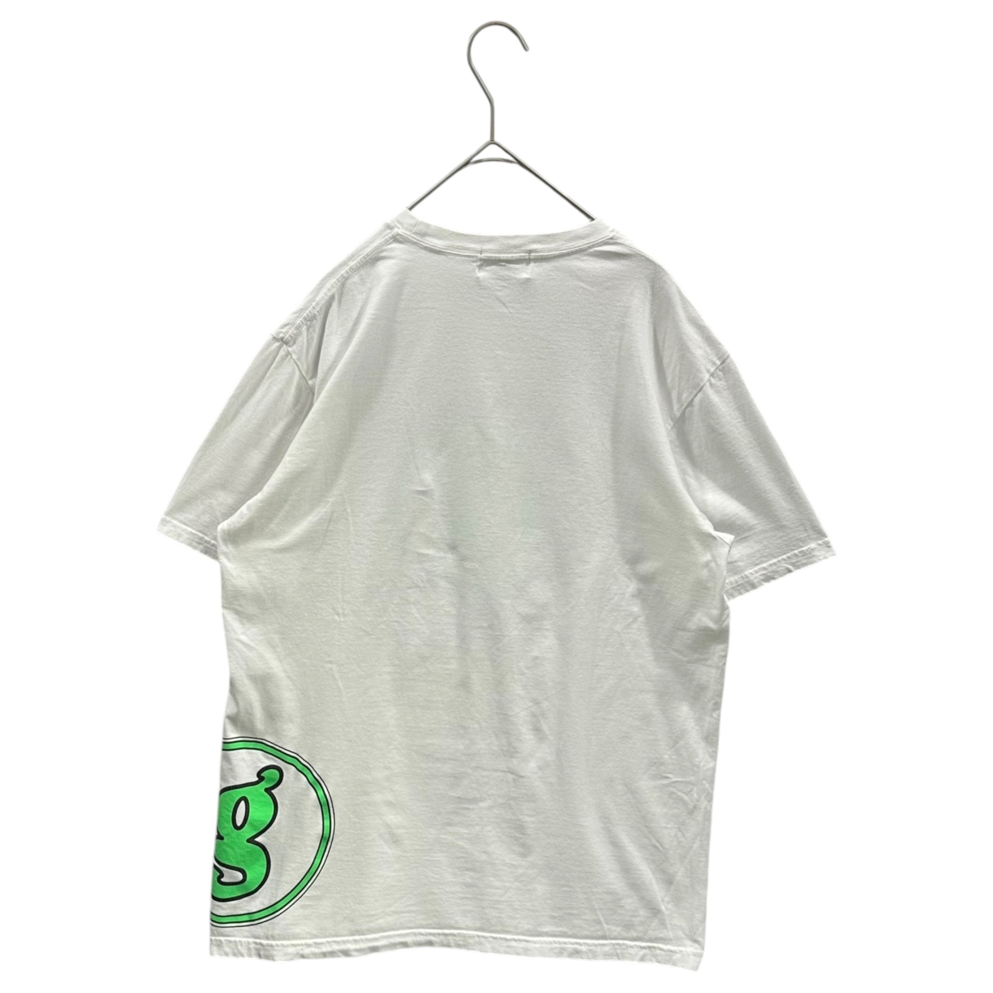 GOODENOUGH(グッドイナフ) 2015's Circle G S/S T-Shirt サークル G 半袖 Tシャツ 表記消(M程度) ホワイト×ライムグリーン
