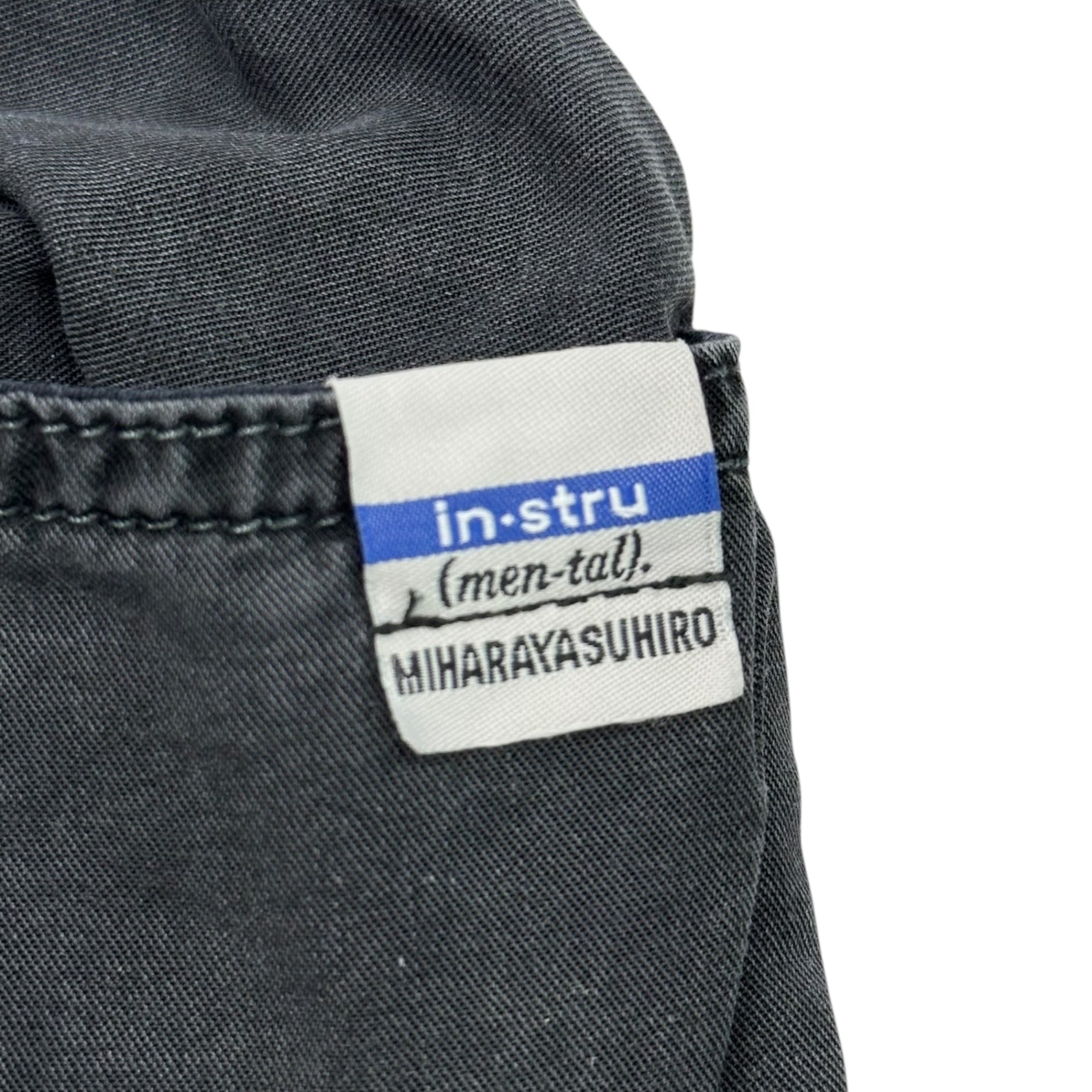 Maison MIHARA YASUHIRO(メゾンミハラヤスヒロ) Tencel Denim Pants テンセル パンツ ワイド イージー I10PT011 48(L~XL程度) ブラック in・stru(men-tal). Maison MIHARA YASUHIRO インストルメンタル USED加工