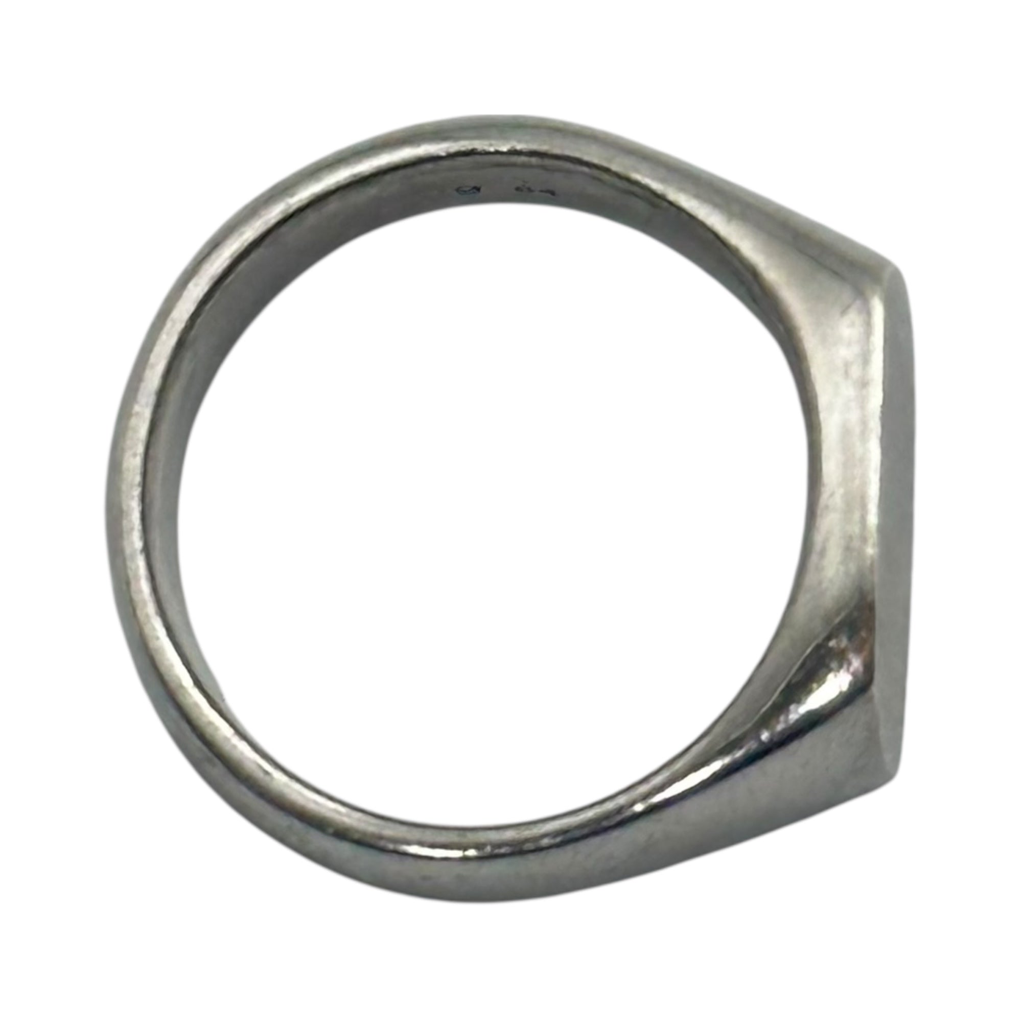 TOM WOOD(トムウッド) Cushion Satin Ring クッション サテン リング R74HSNA02S925 64(24号) シルバー シグネット