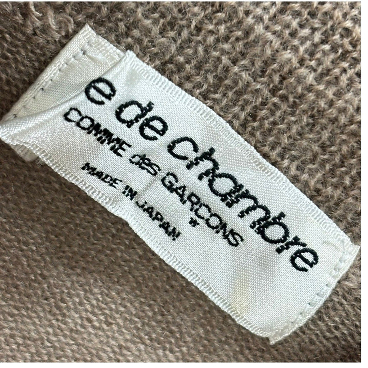 robe de chambre COMME des GARCONS(ローブドシャンブルコムデギャルソン) 1996AW Turtleneck Cashmere Sweater タートルネック カシミア ニット RN-040300 FREE ベージュ AD1996