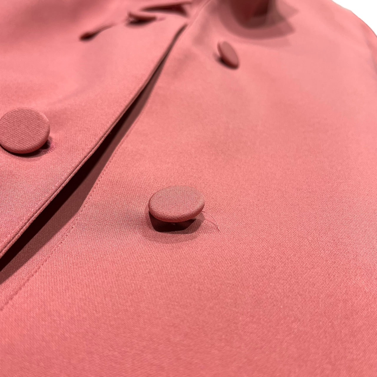 Rokh(ロク) layered double breasted long coat/レイヤードダブルブレストロングコート 00000136681446 SIZE S ピンク