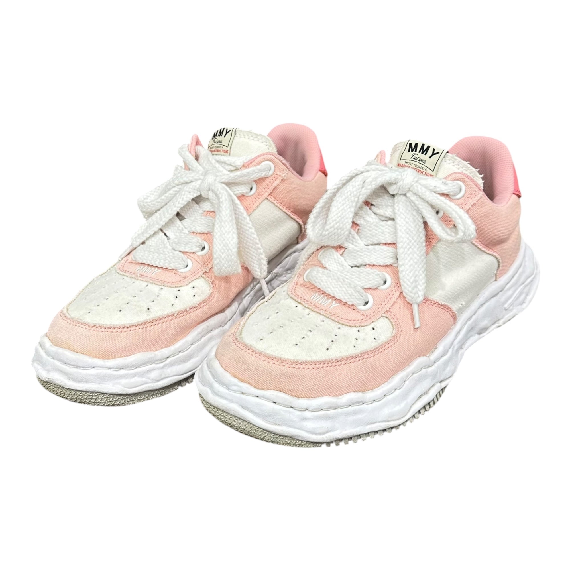Maison MIHARA YASUHIRO(メゾンミハラヤスヒロ) WAYNE OG Sole Canvas Low-top Sneaker ウェイン ローカット スニーカー A10FW720 44(28cm程度) ピンク×ホウィト