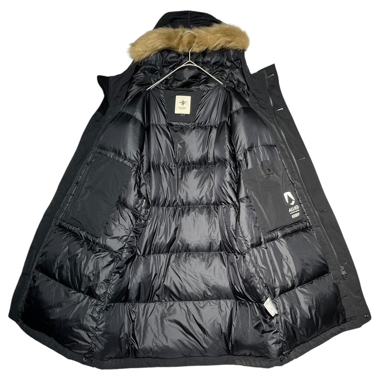 FOX FIRE(フォックスファイヤー) quasar down jacket クエーサー ダウンジャケット 5113903 L ブラック 参考定価49,500円(税込)
