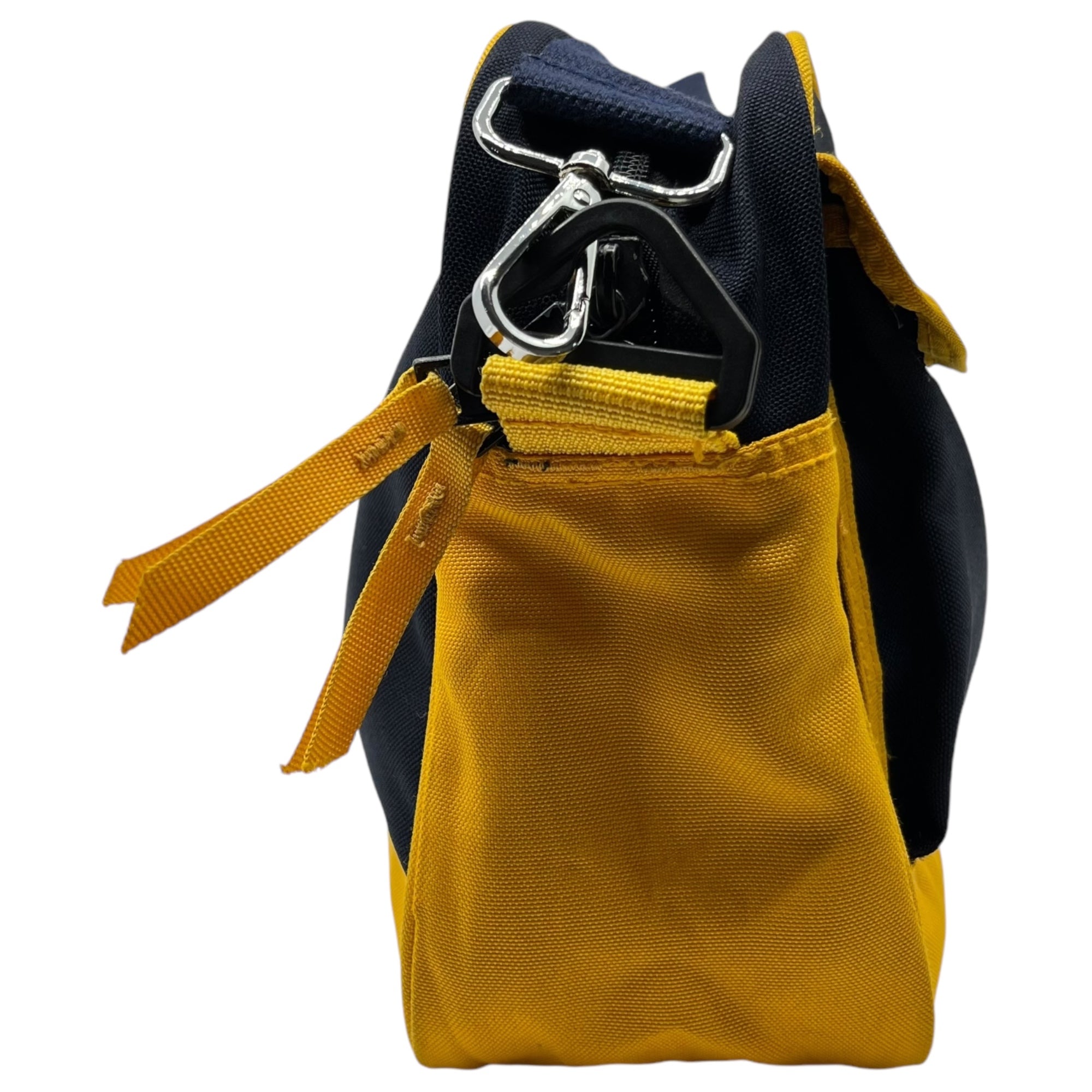STUSSY(ステューシー) 90's ~ 00's nylon shoulder bag ナイロン ショルダー バッグ ネイビー×イエロー 90年代~ 紺タグ