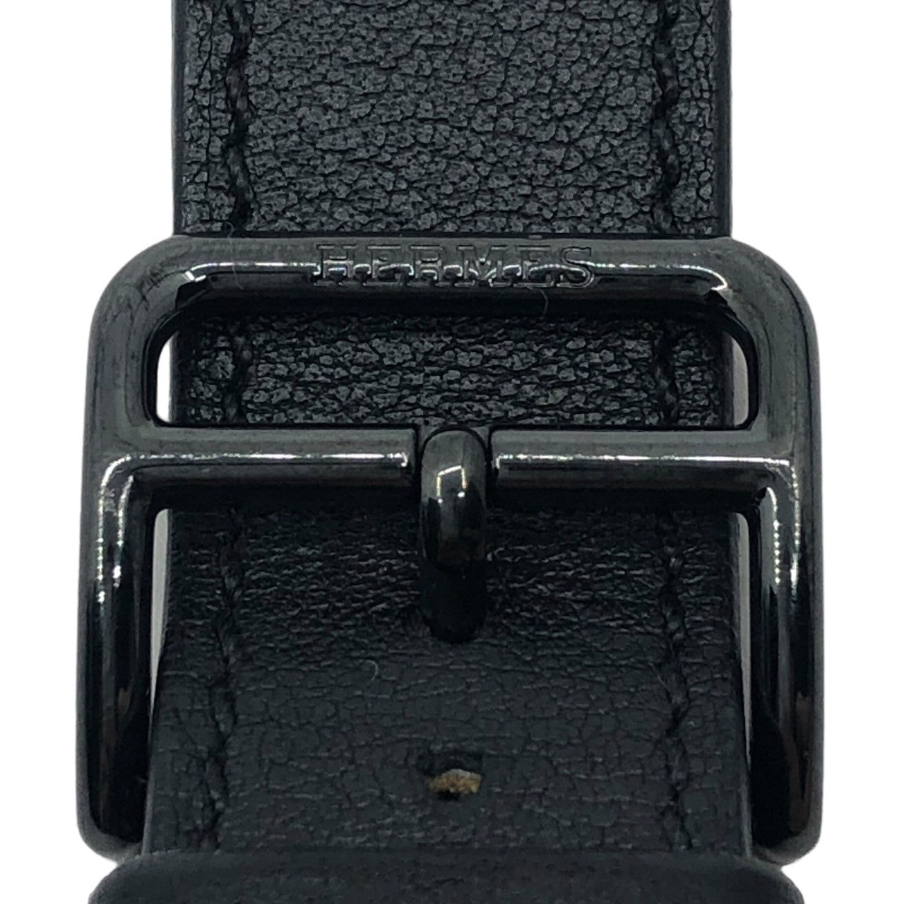 HERMES(エルメス) Apple Watch 用 レザーベルト アップルウォッチ 38/40/41対応 ヴォースイフト ブラック 38.40.41用 スペース ブラックステンレス スチールバックル ヴォースウィフト D刻印 2019年製造