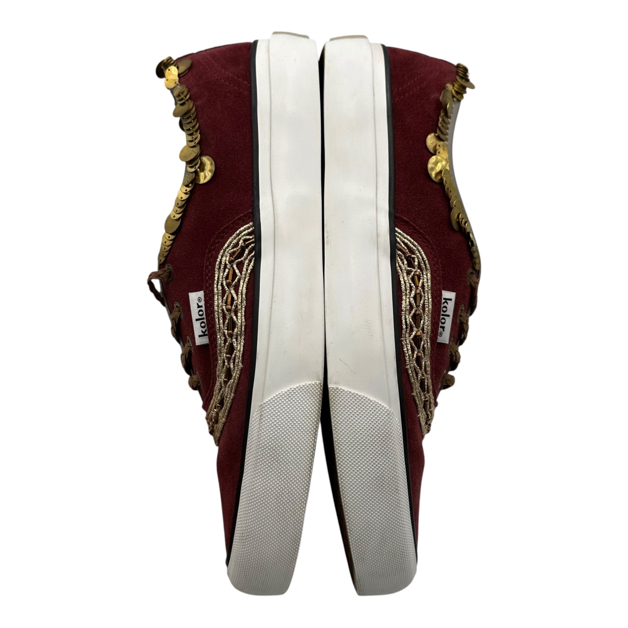 kolor(カラー) 24AW SHOES (C-BORDEAUX) 装飾 ローカット スニーカー 24WCL-A01501 27.5cm ボルドー