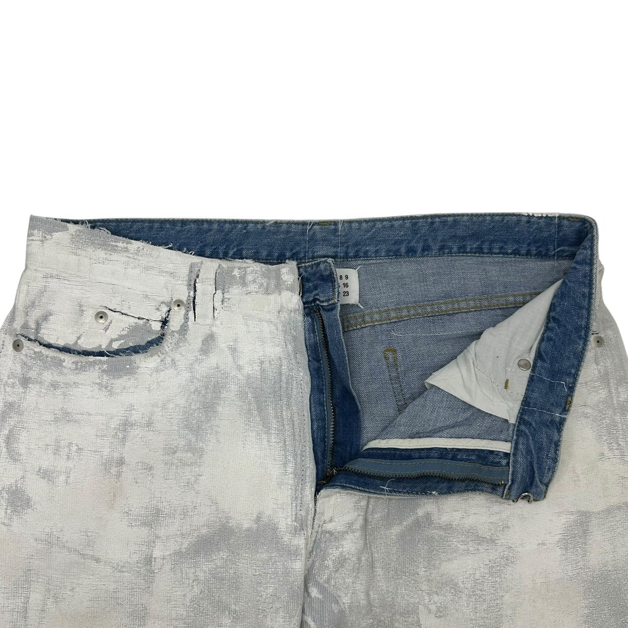 MAISON MARGIELA(メゾンマルジェラ) 16SS Bianchetto Denim Pants ビアンケット加工 デニム パンツ S30LA0096 34 ホワイト ペンキ加工