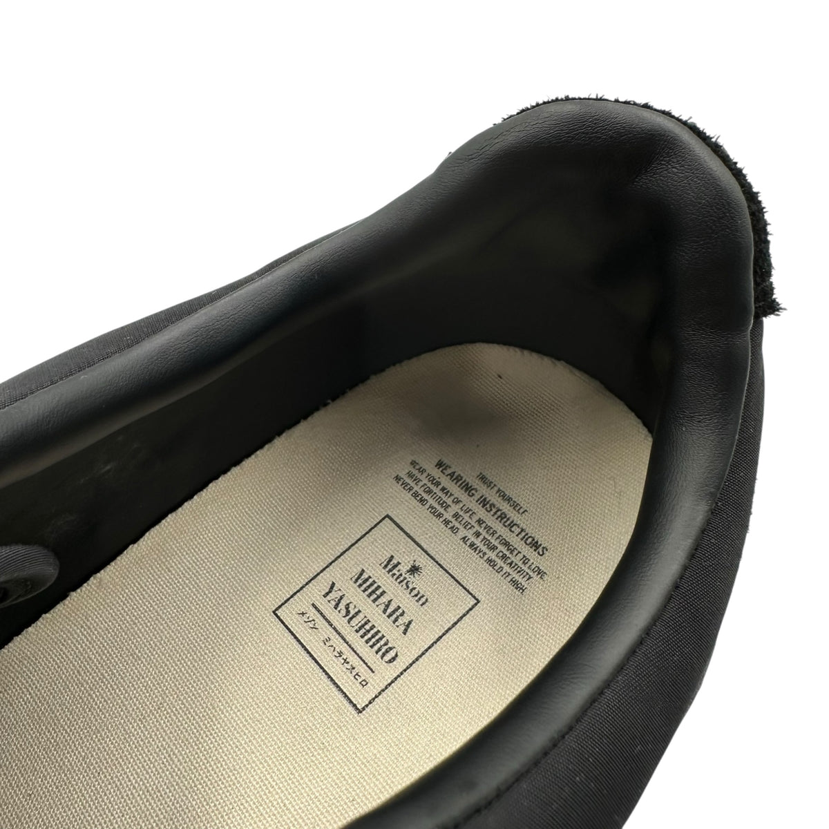 Maison MIHARA YASUHIRO(メゾンミハラヤスヒロ) "LARRY" OG Sole Mix Material Low-top Sneaker ローカット スニーカー A14FW703 45 ブラック