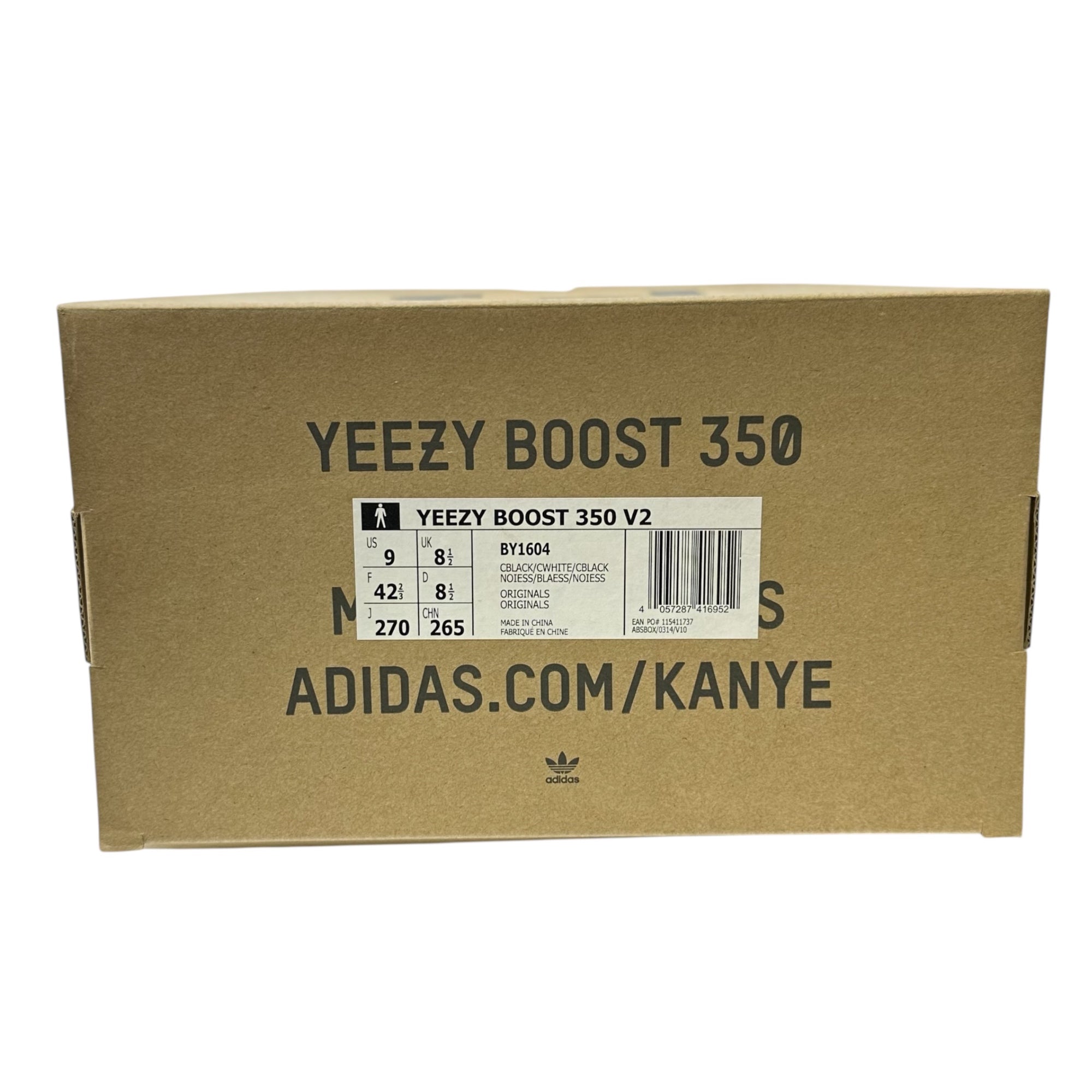 adidas(アディダス) YEEZY Boost 350 V2 "Oreo" イージーブースト オレオ BY1604 27cm ブラック スニーカー