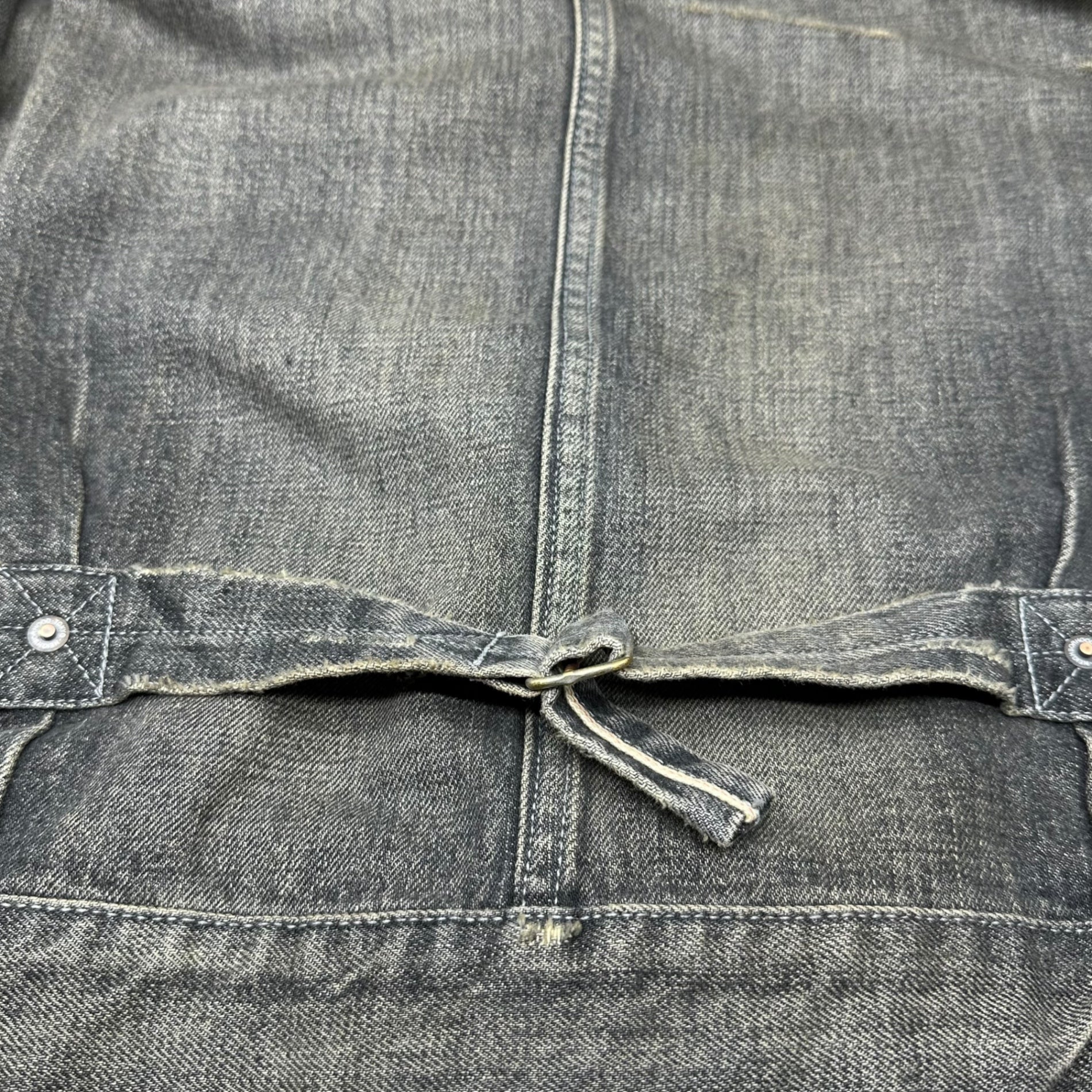 NEIGHBORHOOD(ネイバーフッド) 24AW SAVAGE DENIM TYPE-1 JACKET サベージ デニム タイプ1 ジャケット ダメージ加工 242XBNH-JKM01 L ブラック 完売商品