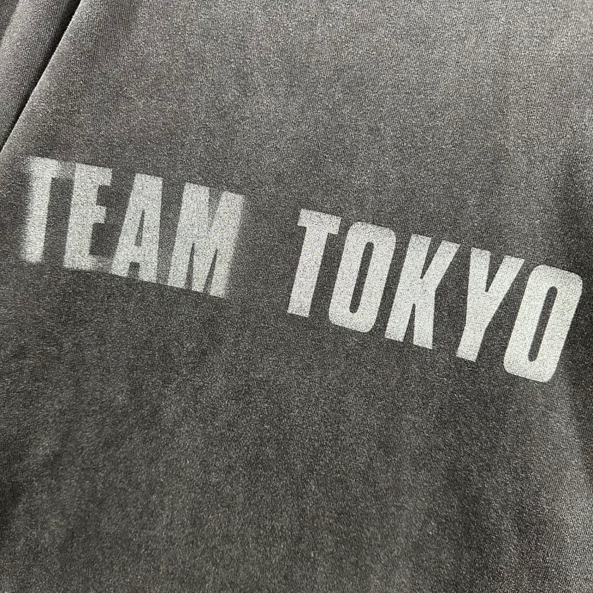 TEAM WANG DESIGN(チームワンデザイン) TEAM TOKYO EXCLUSIVE TEE ヴィンテージ加工 Tシャツ TW-FW25A466 2 ブラック