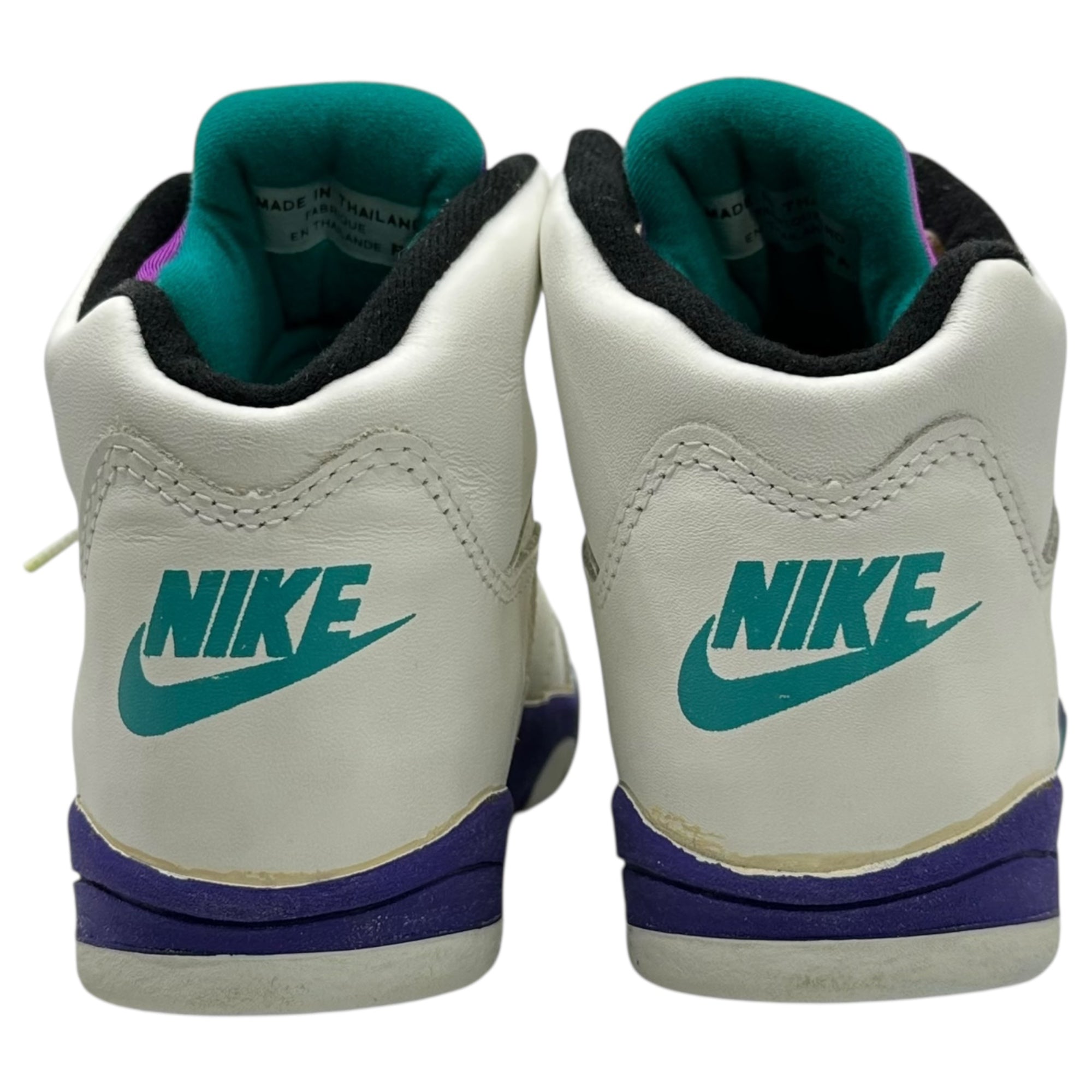 NIKE(ナイキ) 1990 AIR JORDAN 5 HIGH (KIDS) オリジナル エアジョーダン 5 キッズ 900406 PA 8462 22cm ホワイト×パープル 90's 90年代 ヴィンテージ ハイカット スニーカー