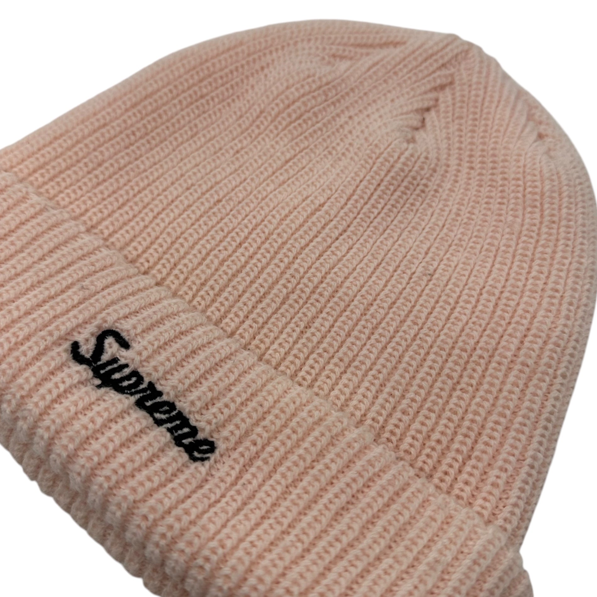 SUPREME(シュプリーム) Loose Gauge Beanie ルーズ ゲージ ビーニー ライトピンク ニット帽 ロゴ