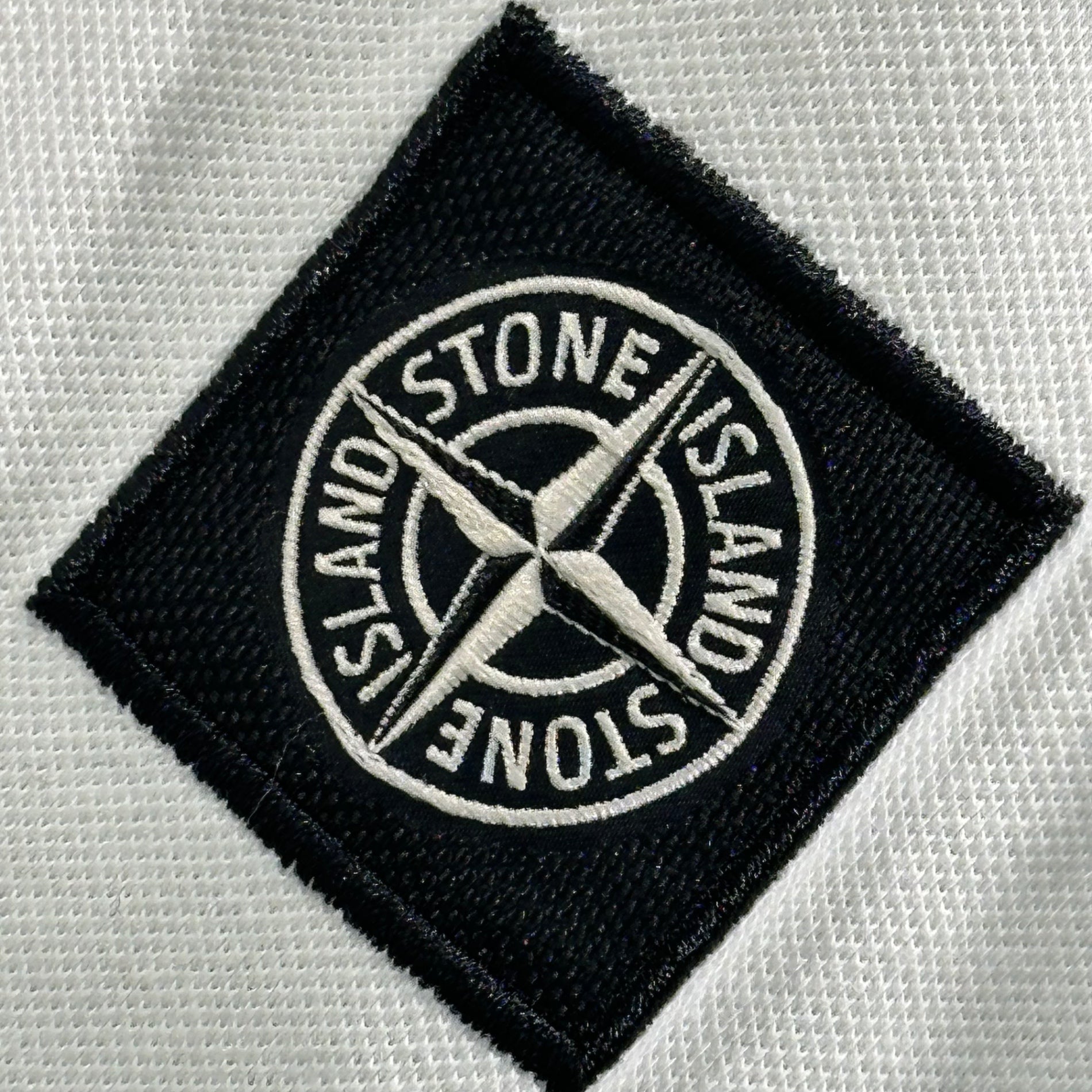 STONE ISLAND(ストーンアイランド) Short Sleeve Polo Shirt 半袖 ロゴワッペン ポロ シャツ 101522S18 表記無(M程度) ホワイト