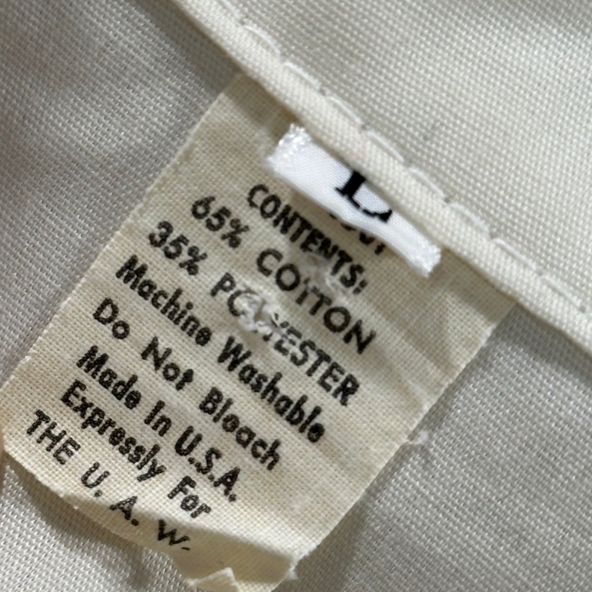 VINTAGE(ヴィンテージ) 90's Cotton-Polyester Zip-Up Jacket 90年代 コットン ポリ ジップアップ ジャケット WPL8501 L オフホワイト×グリーン×ブルー
