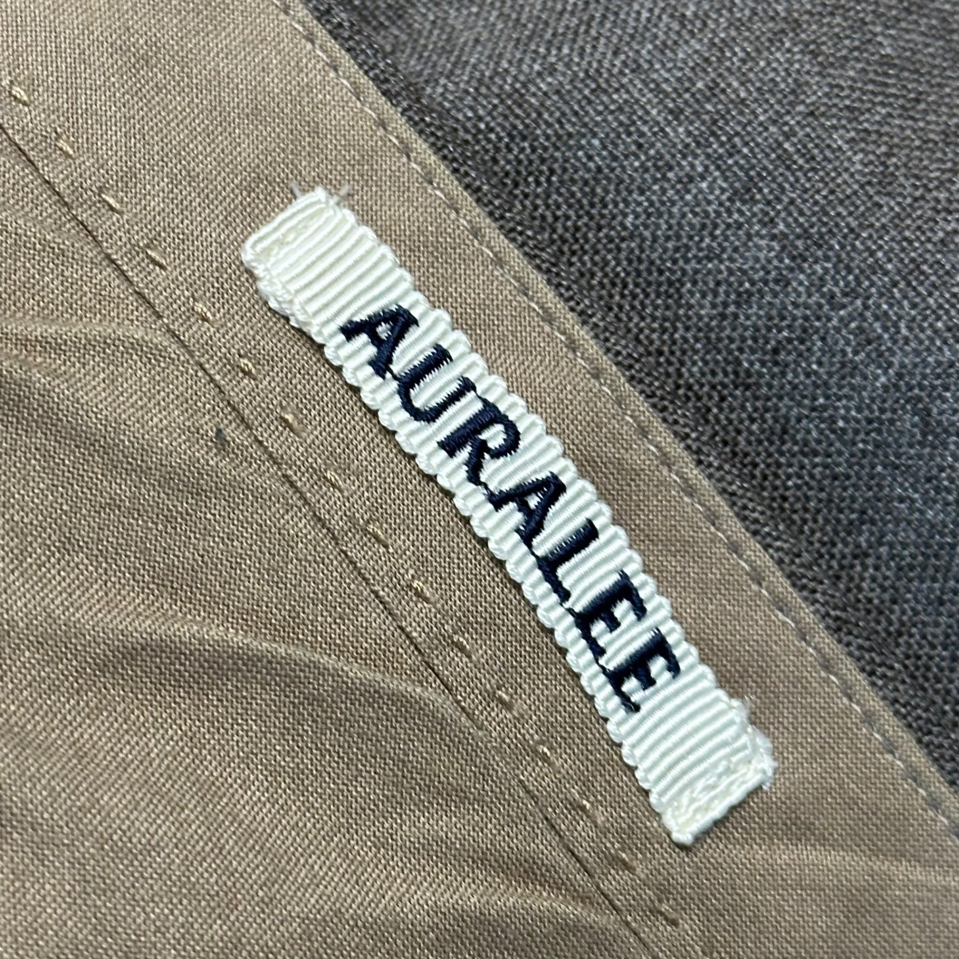 AURALEE(オーラリー) 20AW BLUEFACED WOOL WIDE SLACKS ブルーフェイス ウール ワイド スラックス A20AP03BH 3 ブラウン パンツ