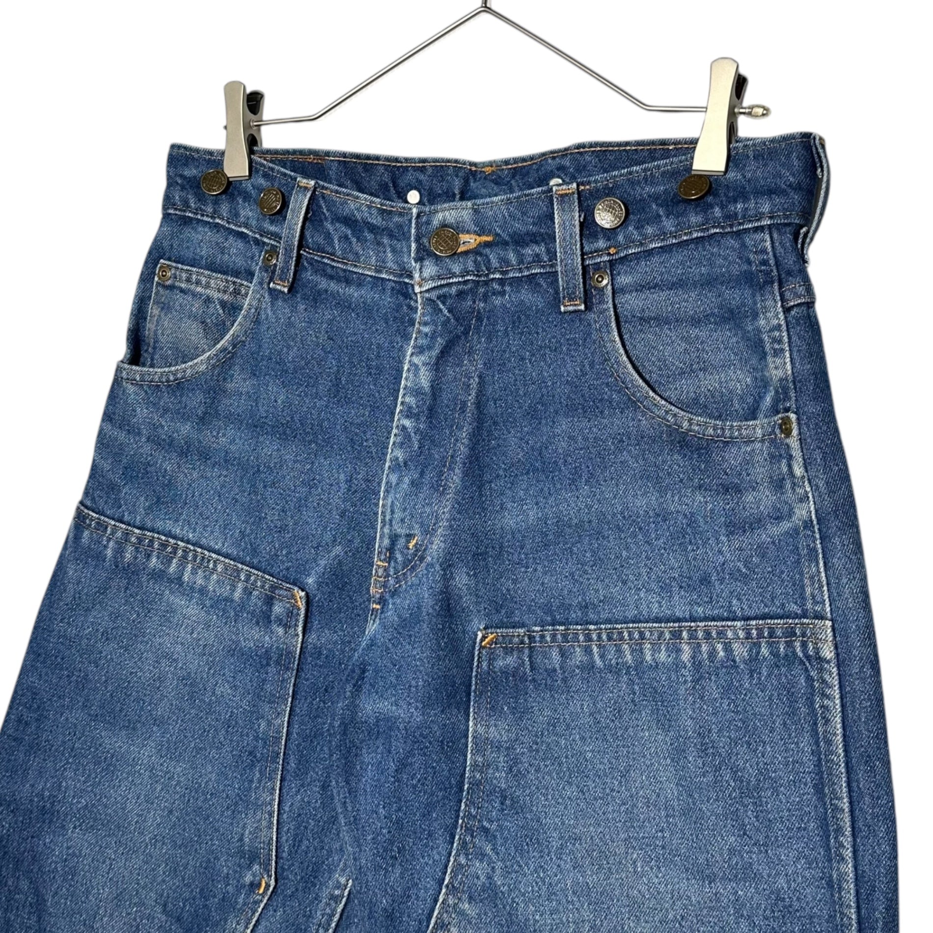 PRISON BLUES(プリズンブルース) USA made Double Knee Painter Denim Pants ダブルニー ペインター デニム パンツ 97675 W32L32 インディゴ ワーク テーパード PRSN BLU