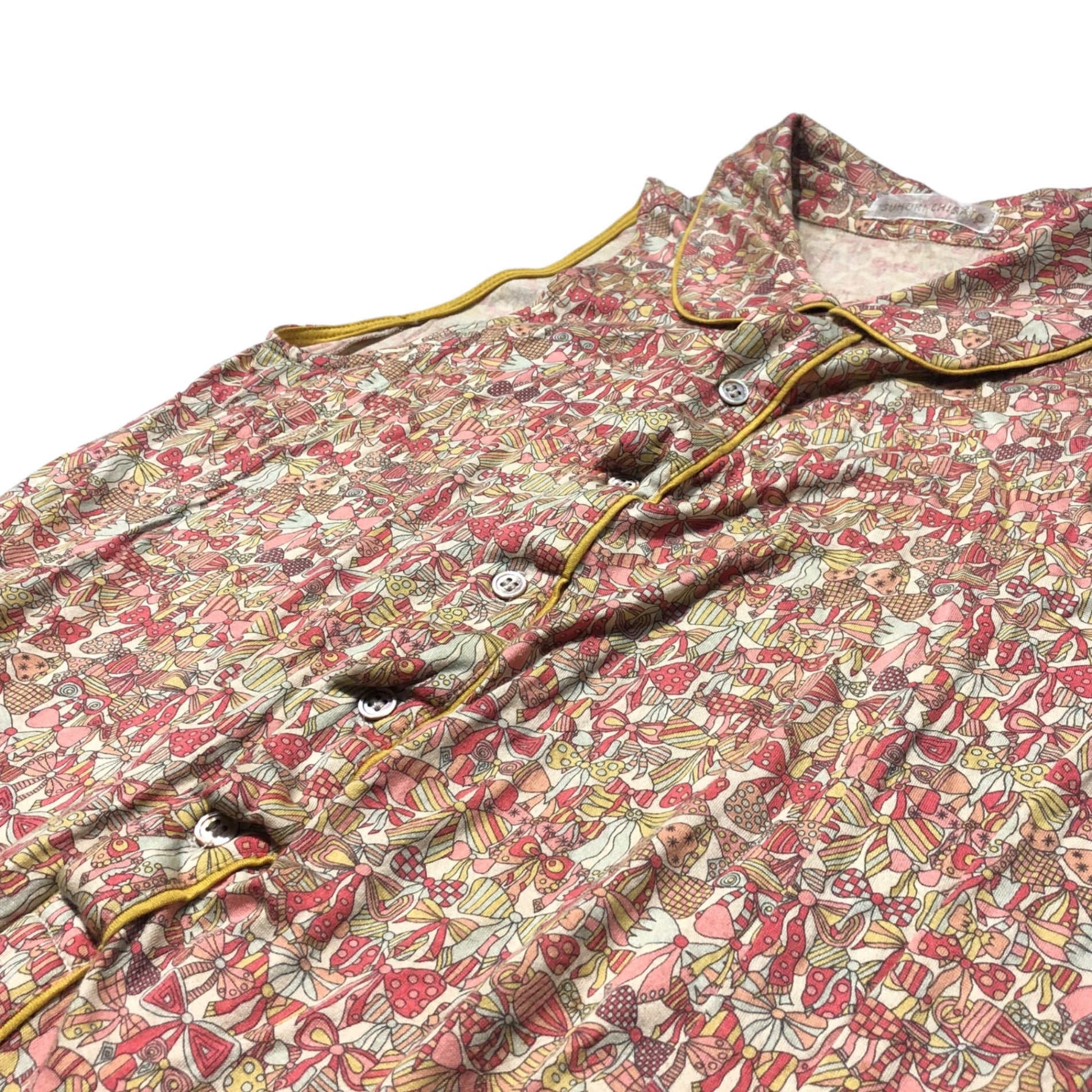 TSUMORI CHISATO(ツモリチサト) 06AWリボン柄ノースリーブワンピース TC63JH186 2(M) ピンク