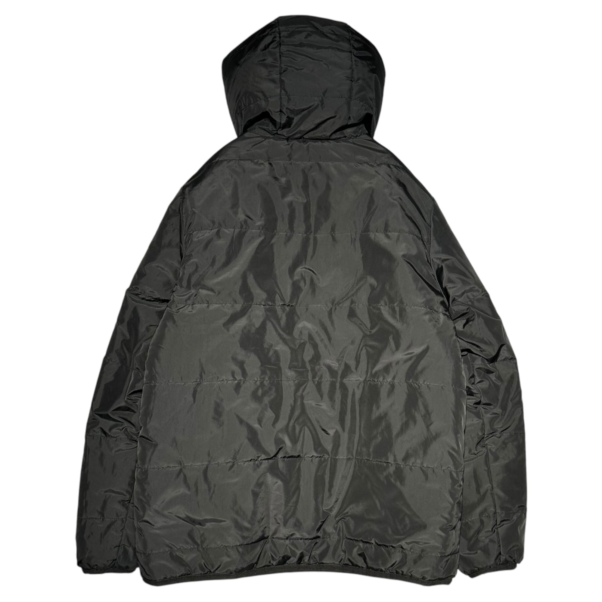 HUF(ハフ) Reversible padded hooded jacket リバーシブル 中綿 フーデッド ジャケット L ブラック×ブルー