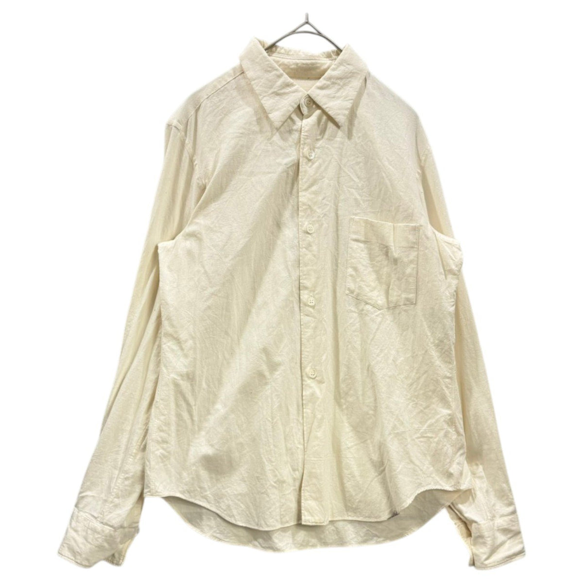 robe de chambre COMME des GARCONS(ローブドシャンブルコムデギャルソン) 1997SS Regular-Collar Basic Shirt レギュラー カラー ベーシック シャツ RB-040110 FREE アイボリー AD1996 90s アーカイブ