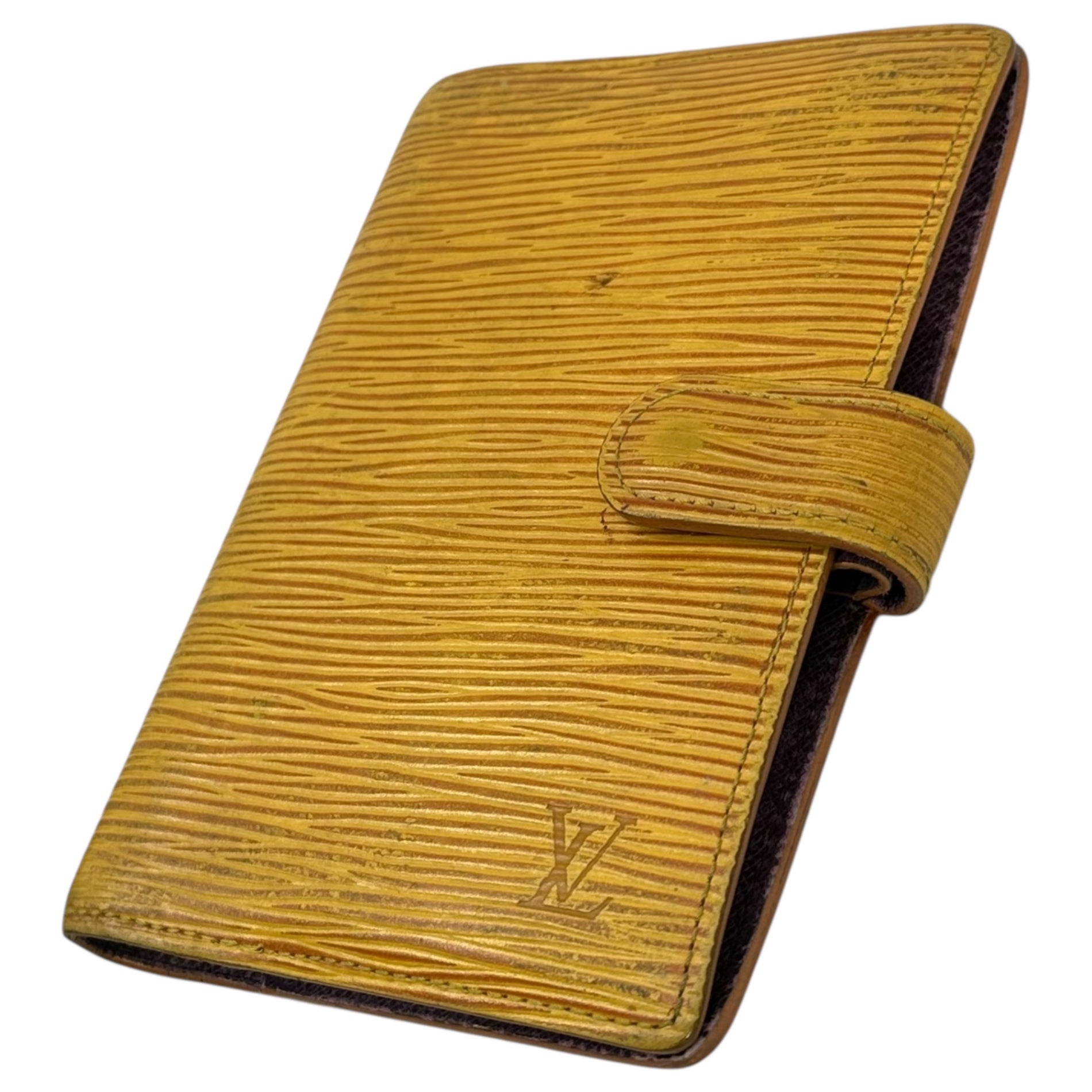 LOUIS VUITTON(ルイヴィトン) 96's アジェンダPM 手帳カバー 96年製 型番:R20059 イエロー 製造番号:CA1906