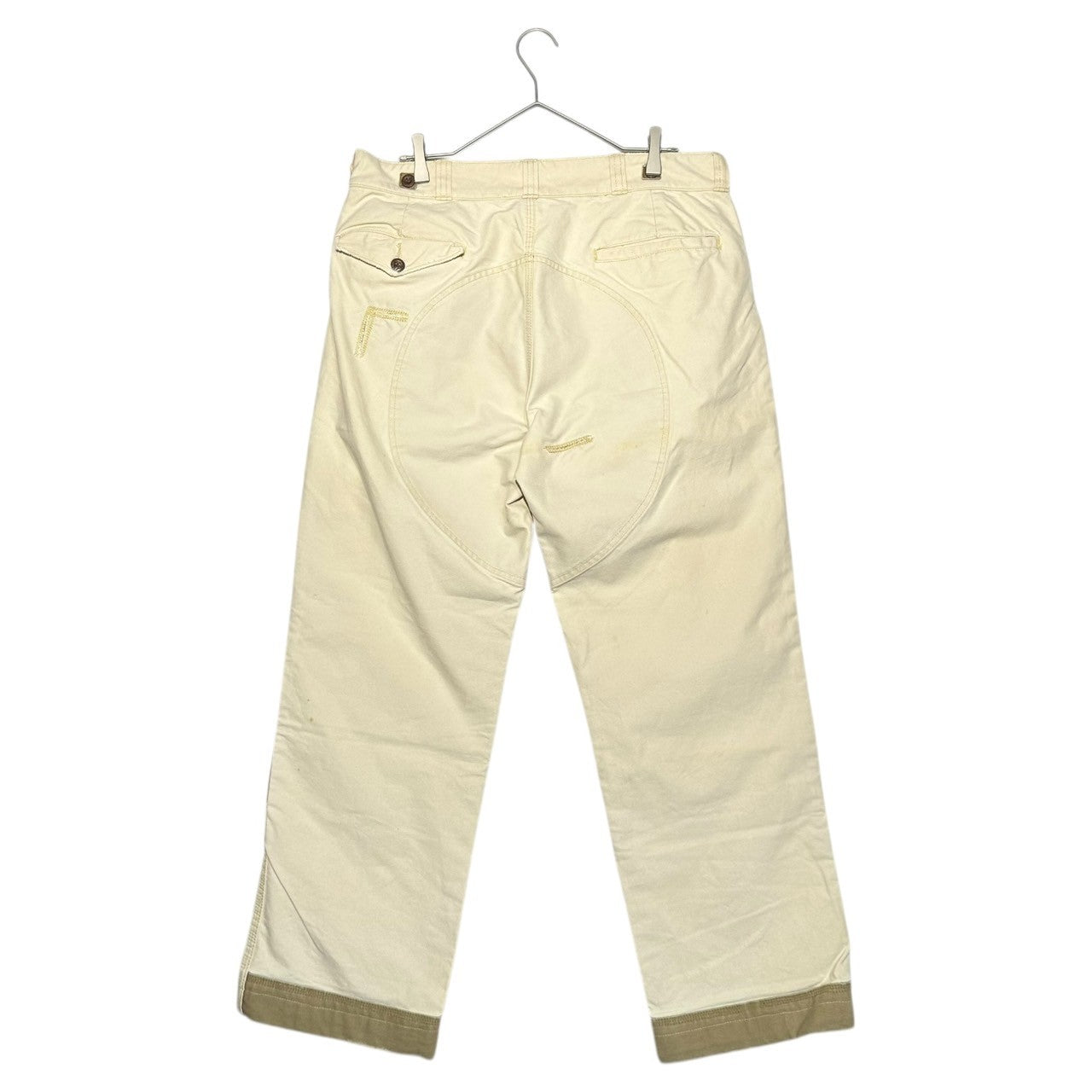 POLO RALPH LAUREN(ポロラルフローレン) Vintage Double Knee Painter Pants ヴィンテージ ダブルニー ペインター パンツ W34 アイボリー×カーキ