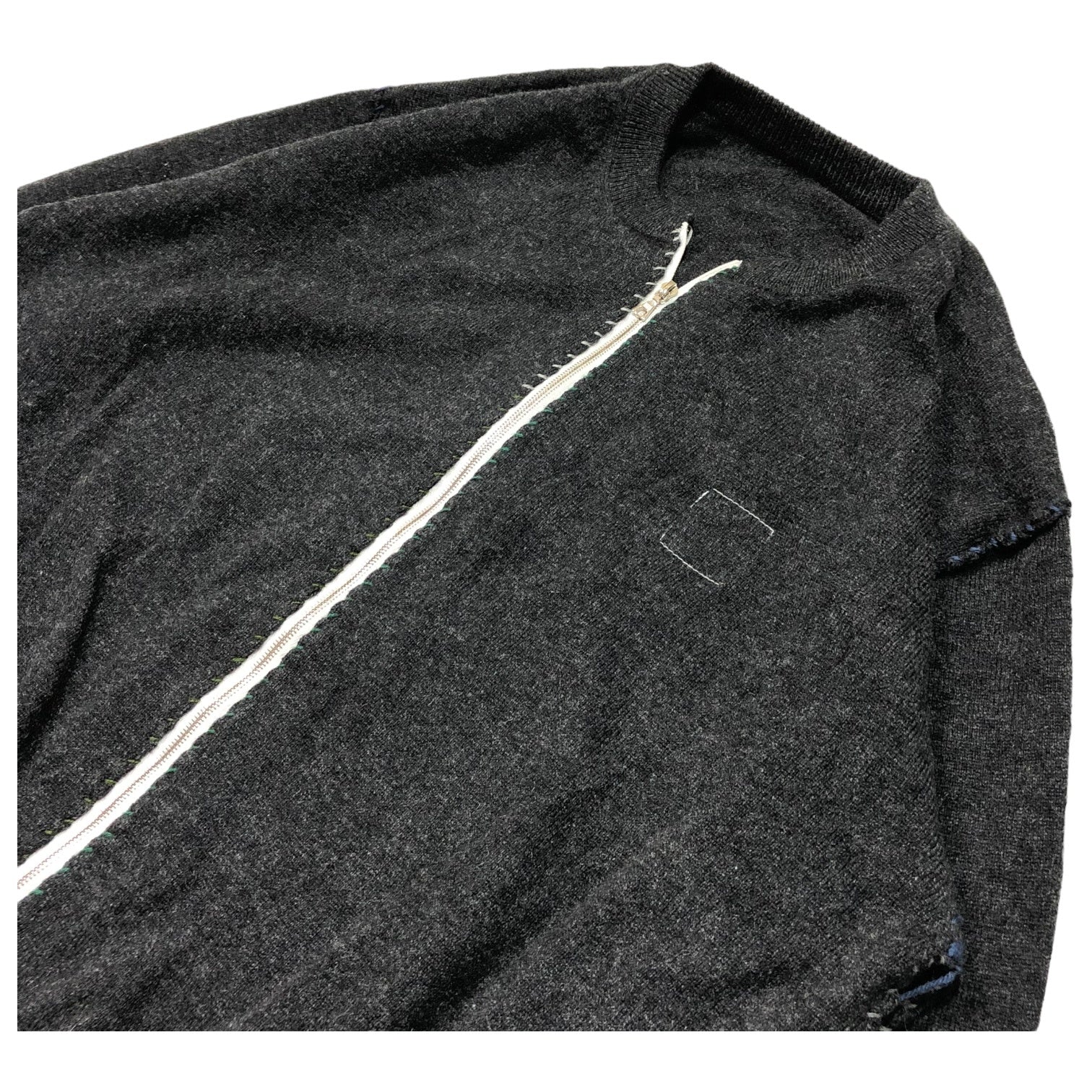 SUNSEA(サンシー) 24SS CASHMERE ZIP CARDIGAN カシミア ジップ カーディガン 28th collection SUNSEA2851 SIZE 3(L) チャコール 2024年2月発売完売品