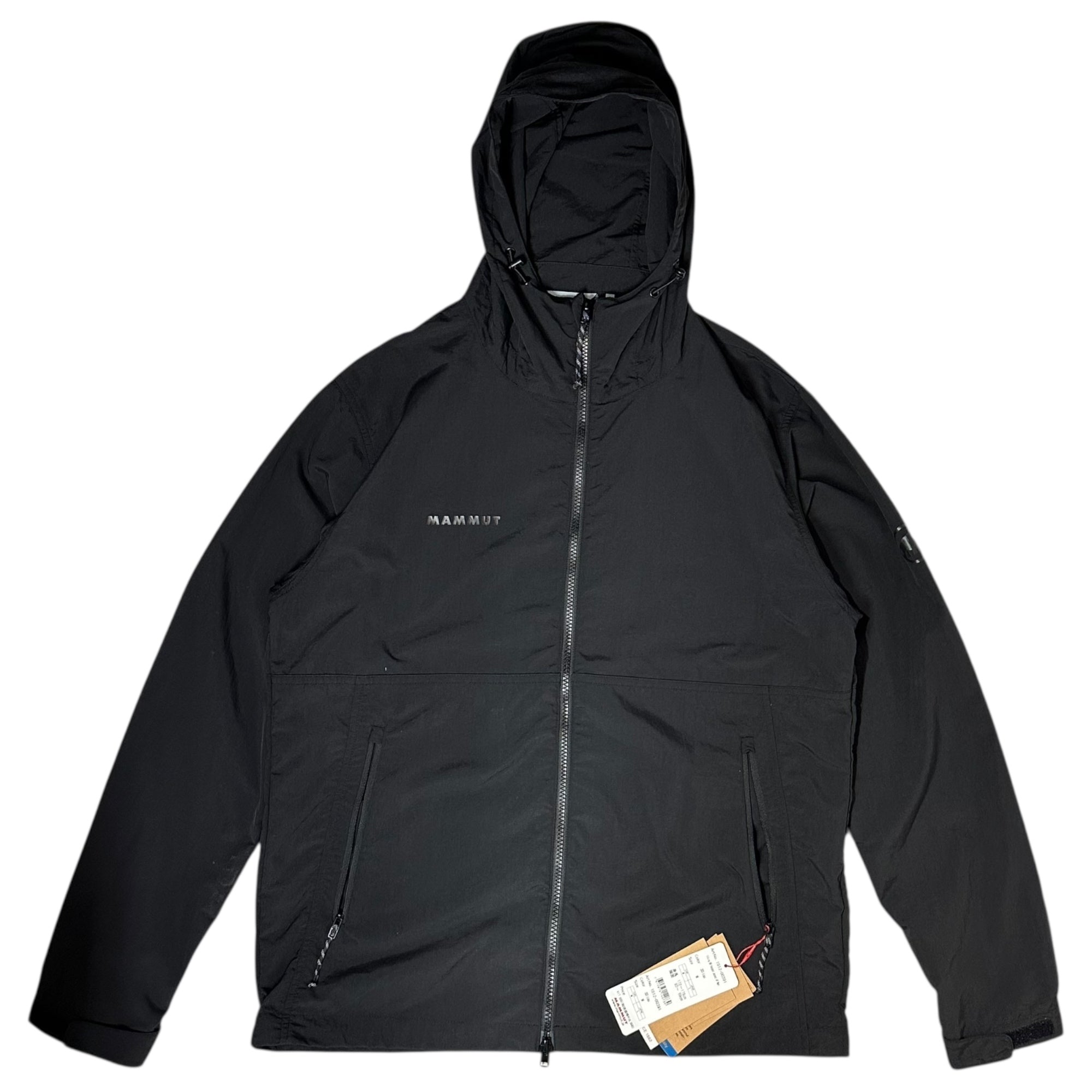 MAMMUT(マムート) Hiking WB Hooded Jacket AF Men ハイキング ウィンドブレーカー フーデッド ジャケット アジアンフィット 1012-00391 L ブラック アウトドア