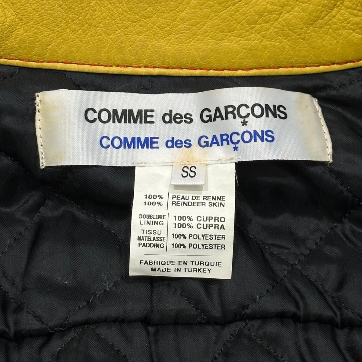COMME des GARCONS COMME des GARCONS(コムデギャルソンコムデギャルソン) Multicolored Deerskin Tracker Jacket マルチカラー 鹿革 トラッカー ジャケット W8J007 SS マルチカラー AD表記無 00s