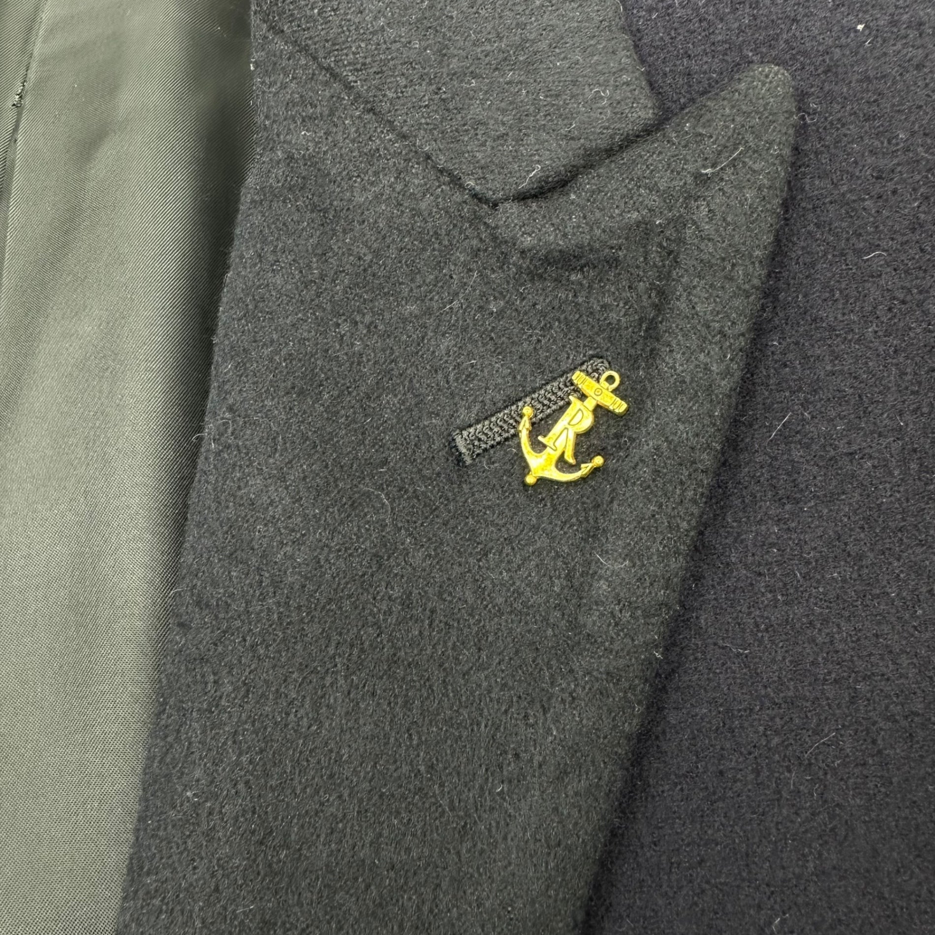 THE RERACS(ザリラクス) メルトン チェスター コート S ネイビー